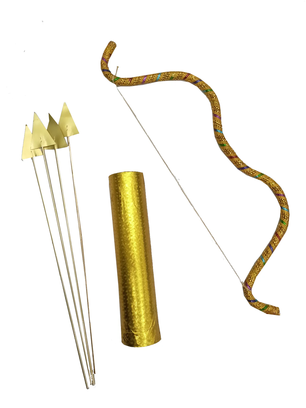 Bow and Arrow Indian Teer Kaman Ramleela Accessory for Kids and Adults Fancy Dress Costume - Image 9