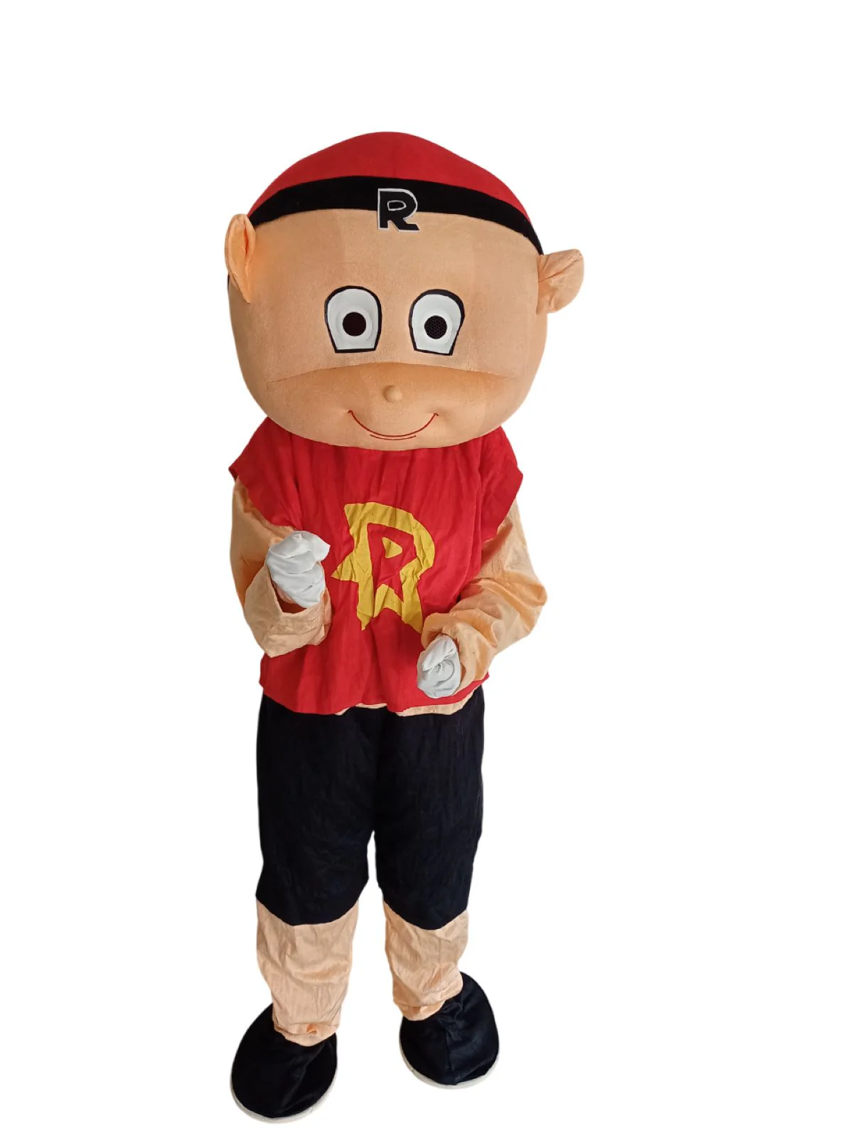 Brave & Fearless Raju The Thunderstrike Cartoon Character Mascot Costume For Theme Birthday Party & Events | Adults | Full Size - Image 5