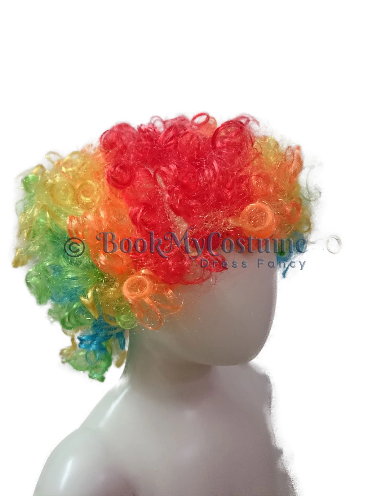 Buy Joker Clown Hair Wig & Foam Nose Unisex Adult & Kids Fancy Dress Costume Accessory - Image 5