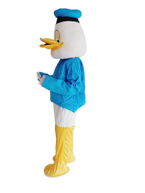 Comical Sailor Duck Cartoon Mascot Costume For Theme Birthday Party & Events | Adults | Full Size - Image 4