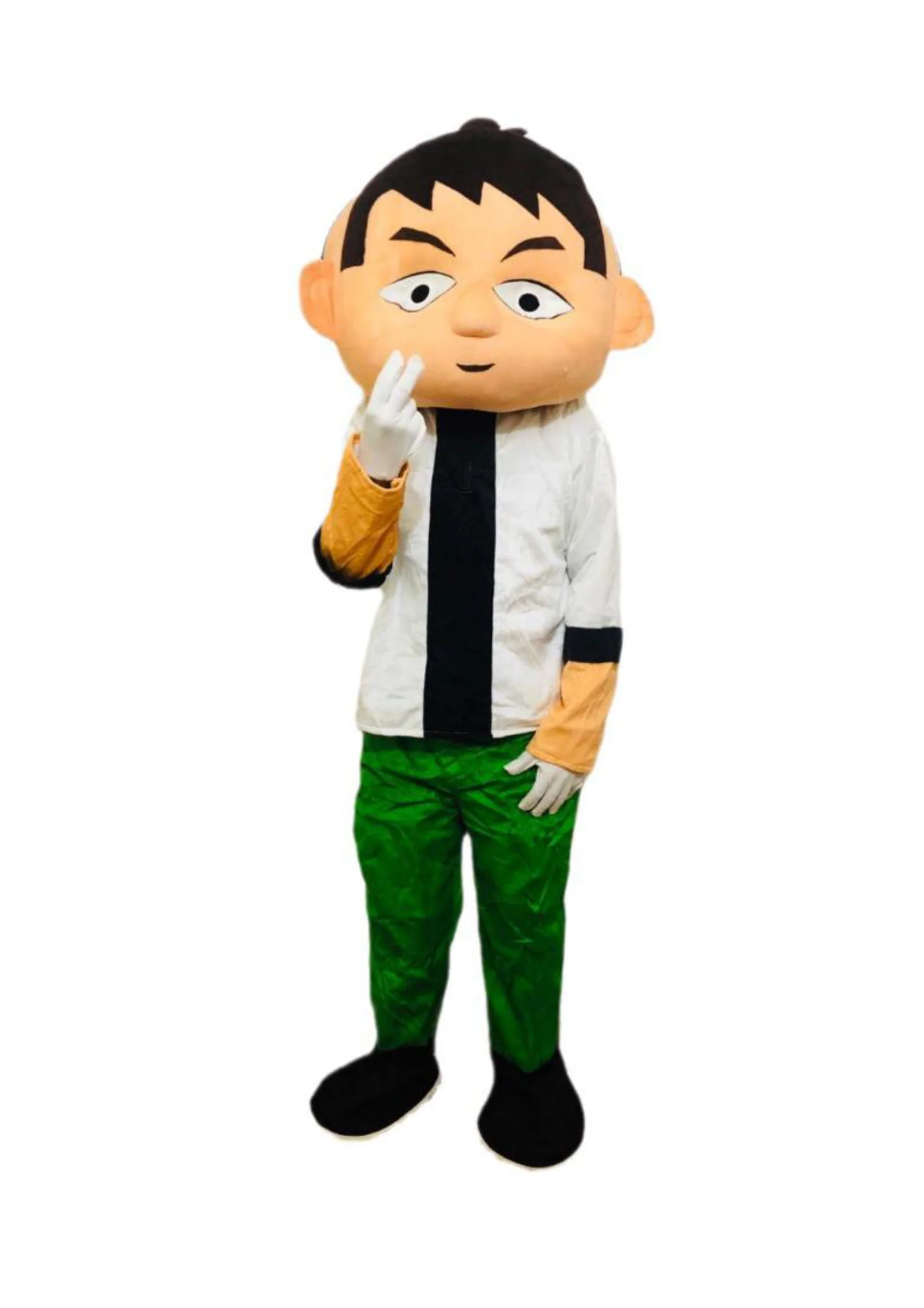 Buy Green & White American Cartoon Series Mascot Costume For Theme Birthday Party & Events | Adults | Full Size