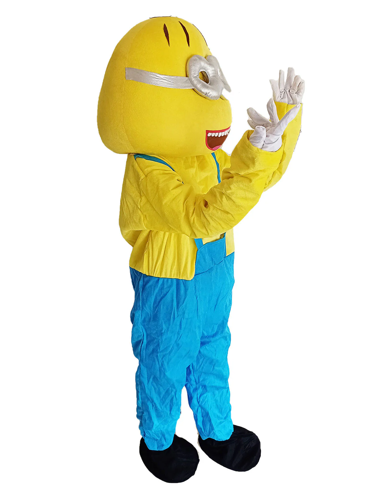 Buy Yellow Childlike Cartoon Mascot Costume For Theme Birthday Party & Events | Adults | Full Size - Image 5