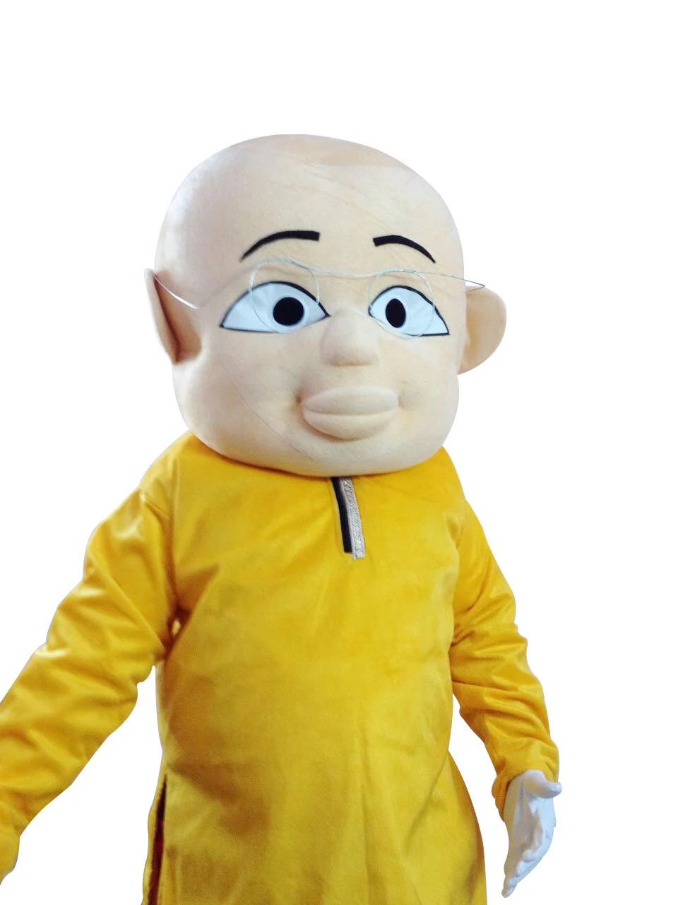 Comic Slim Funny Character Costume for Adults | Yellow T-Shirt,orange Trouser & Mask Set | Cartoon Character Fancy Dress Costumes for Events, Stage Shows & Parties | Full Size | Adults - Image 2