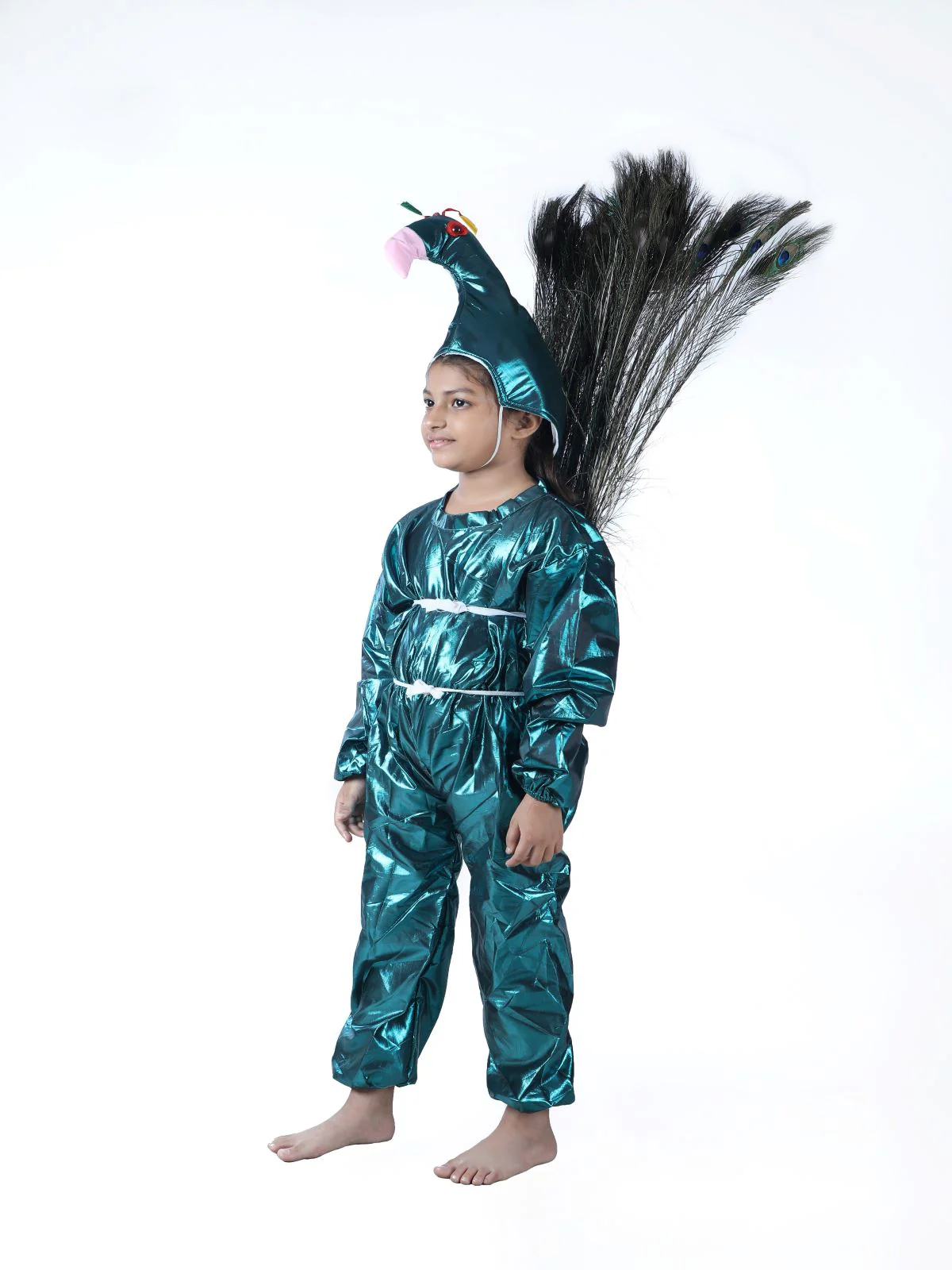 Peacock (with Feathers) Bird Fancy Dress Costume - Image 5