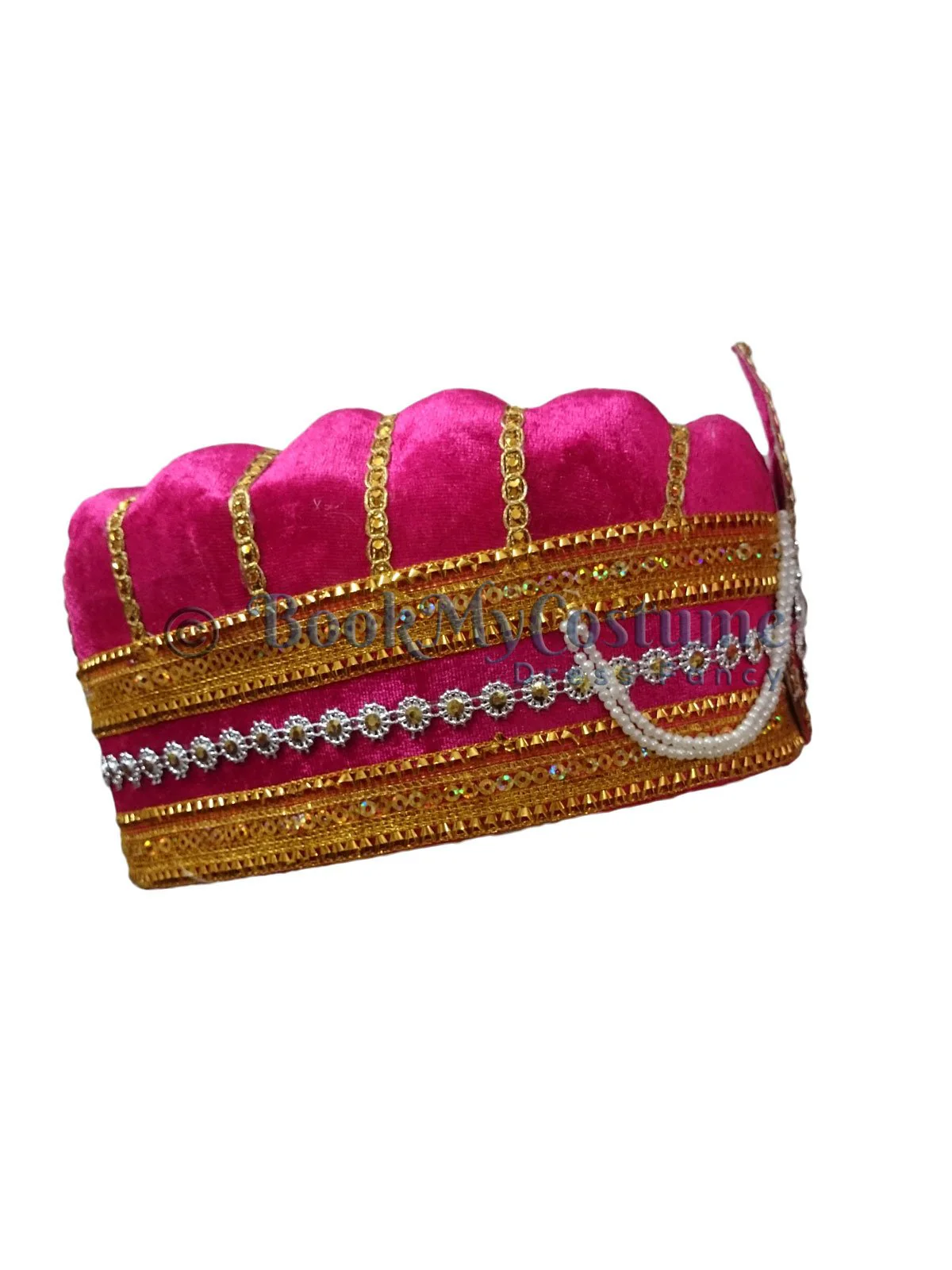 Pink Mughal Emperor Pagdi Indian Turban for Boys and Men - Image 6