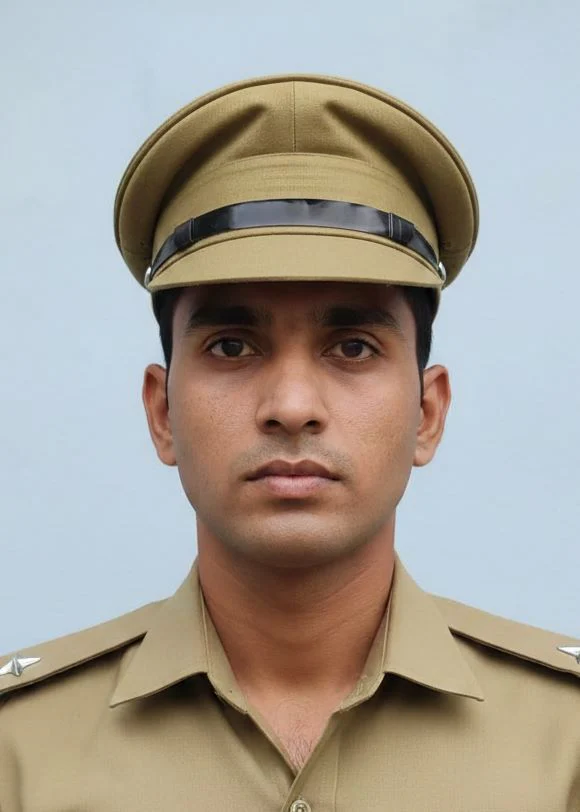 Police Inspector Commissioner Khakhi Cap for Boys and Men - Image 2