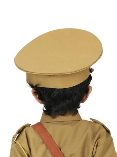 Police Inspector Commissioner Khakhi Cap for Boys and Men - Image 4