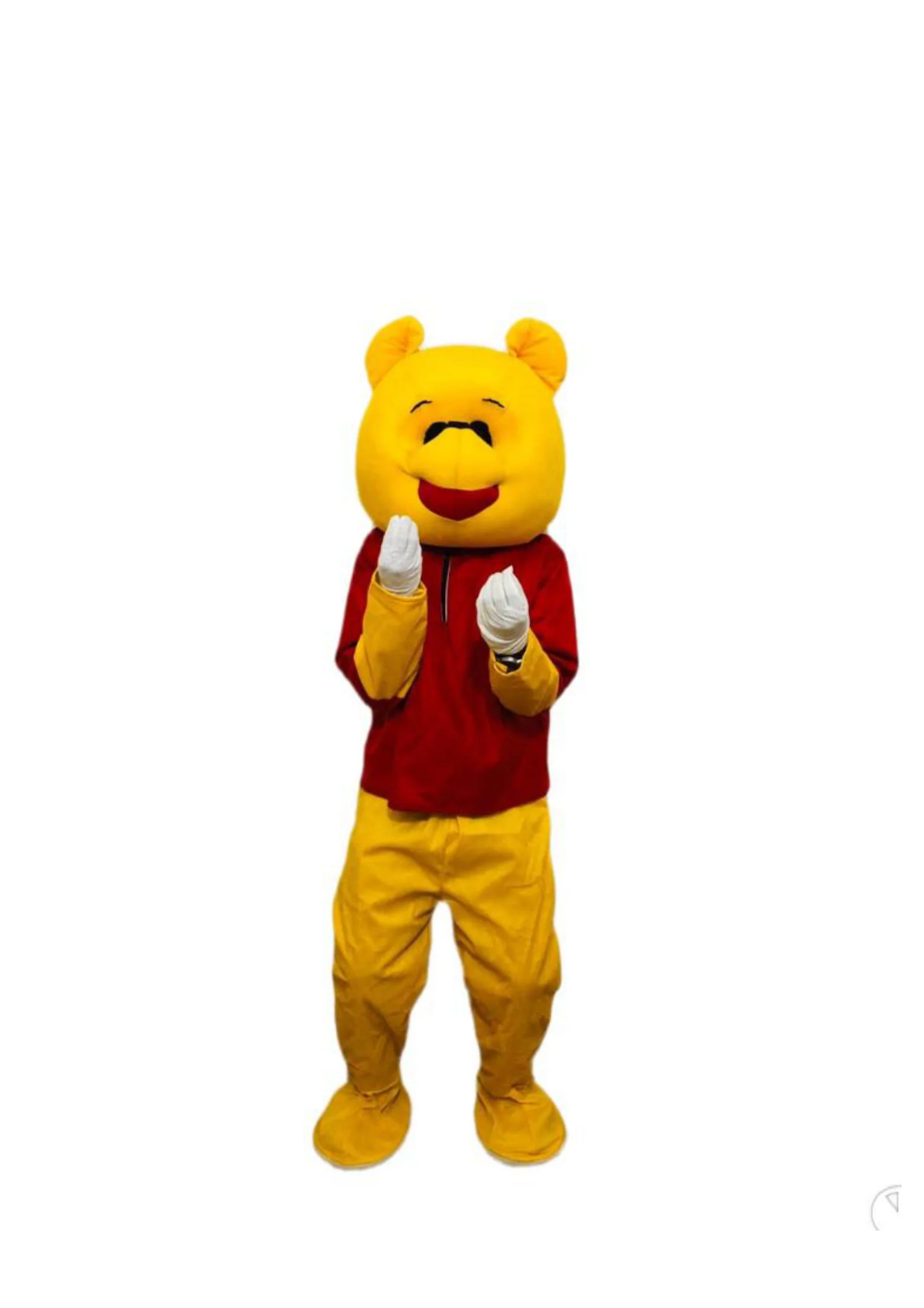 Buy Pooh the Bear Cartoon Mascot Costume For Theme Birthday Party & Events | Adults | Full Size - Image 6