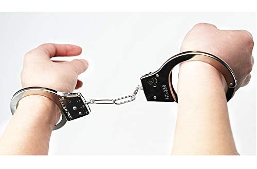 Prisoner Handcuffs Light Metal Hathkadi Working Lock & Parts Fancy Dress Costume Accessory - Image 4