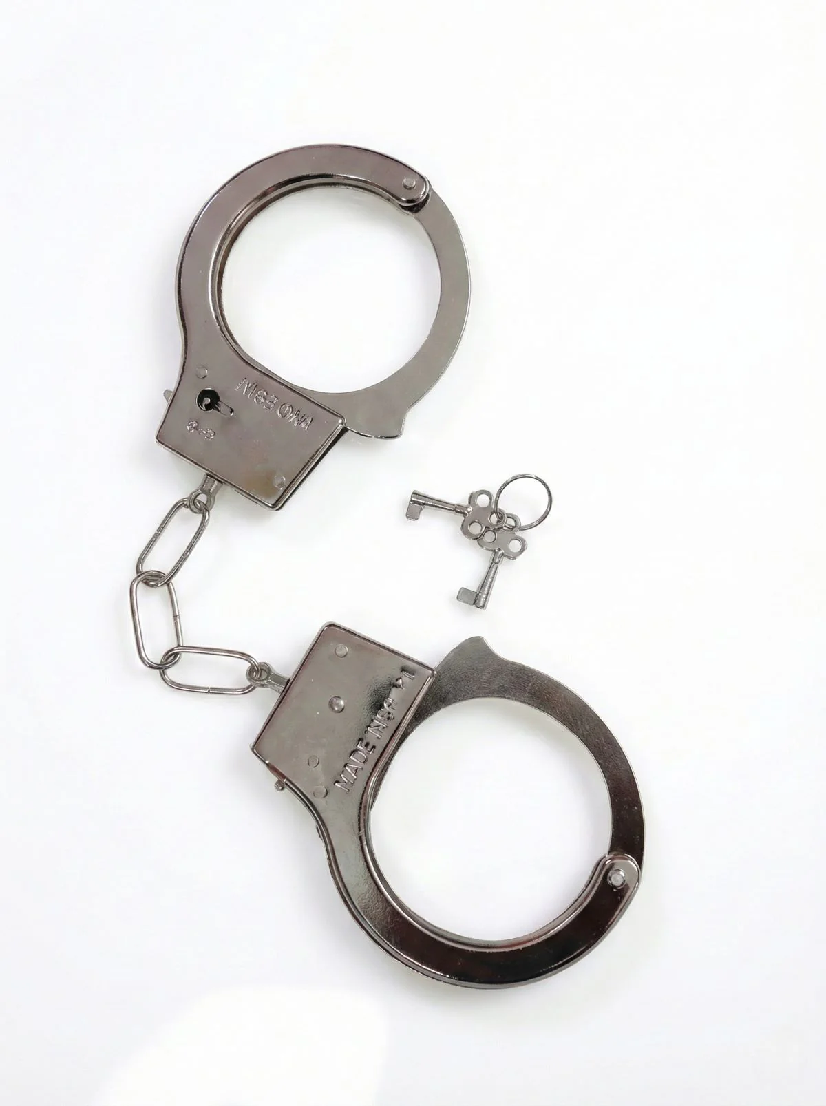 Prisoner Handcuffs Light Metal Hathkadi Working Lock & Parts Fancy Dress Costume Accessory - Image 5