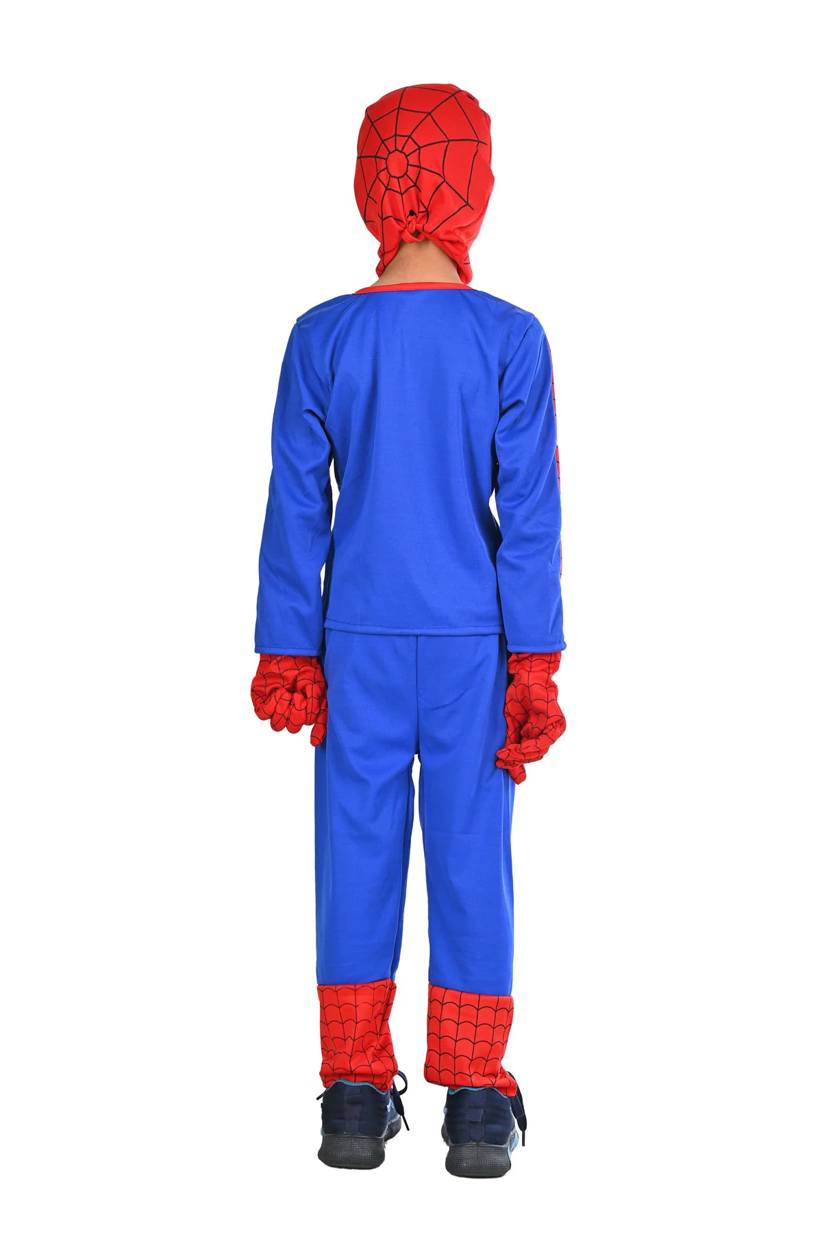 The Red Blue Superhero with Gloves Superhero Kids Fancy Dress Costume | Standard - Image 6