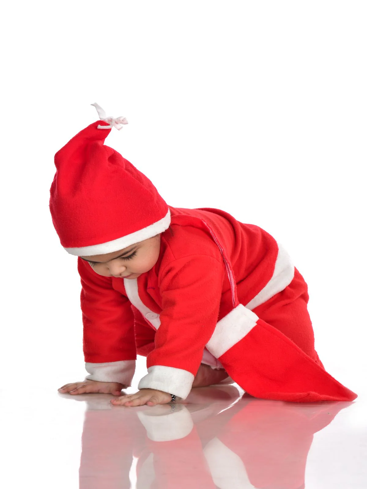 Santa Boy Costume Set of 4 (Jacket, Bottom, Bag, & Cap) Kids & Adults Christmas Costume - Image 8
