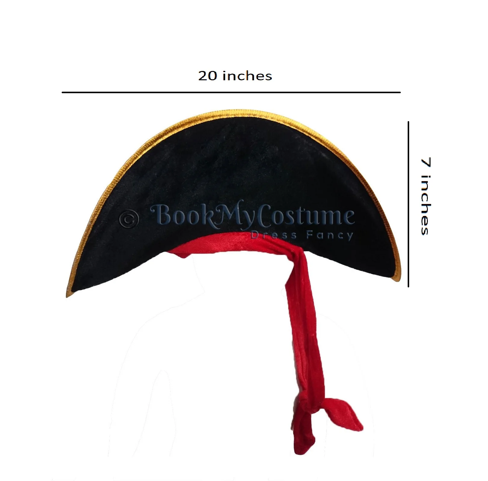 Sea Pirate Hat Fancy Dress Costume Accessories | Halloween Theme - Image 4