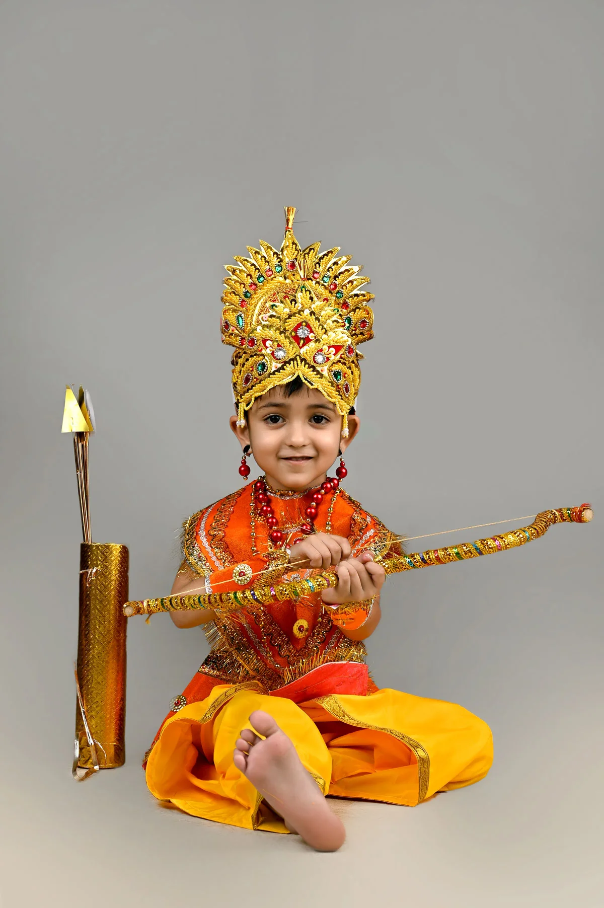 Shri Ram Hindu God King Ramlila Mythology Kids & Adults Fancy Dress Costume - Image 9