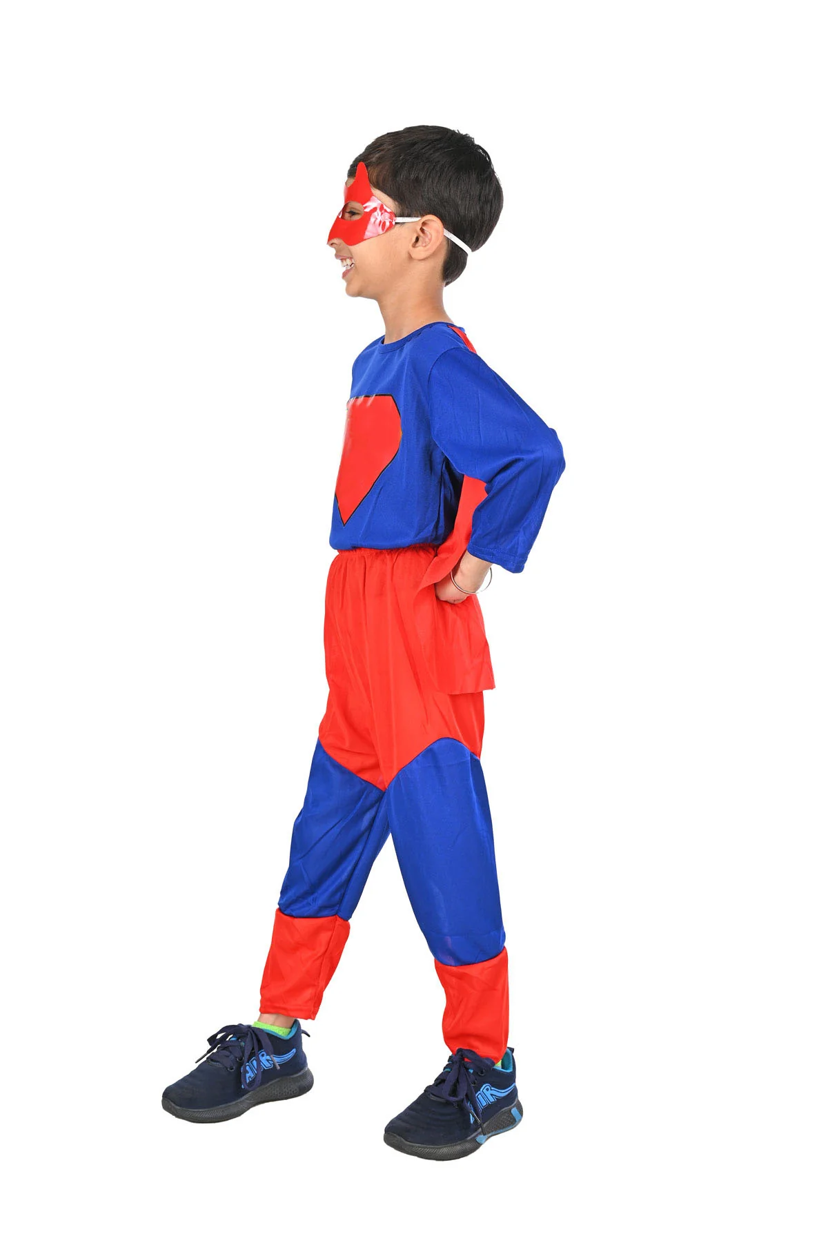Supreme Man Superhero American Comic Character Kids Fancy Dress Costume - Standard - Image 4