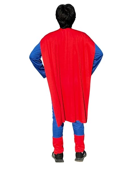 Supreme Man Superhero Halloween Theme Party Costume for Men | Boys | Adults - Regular - Image 3