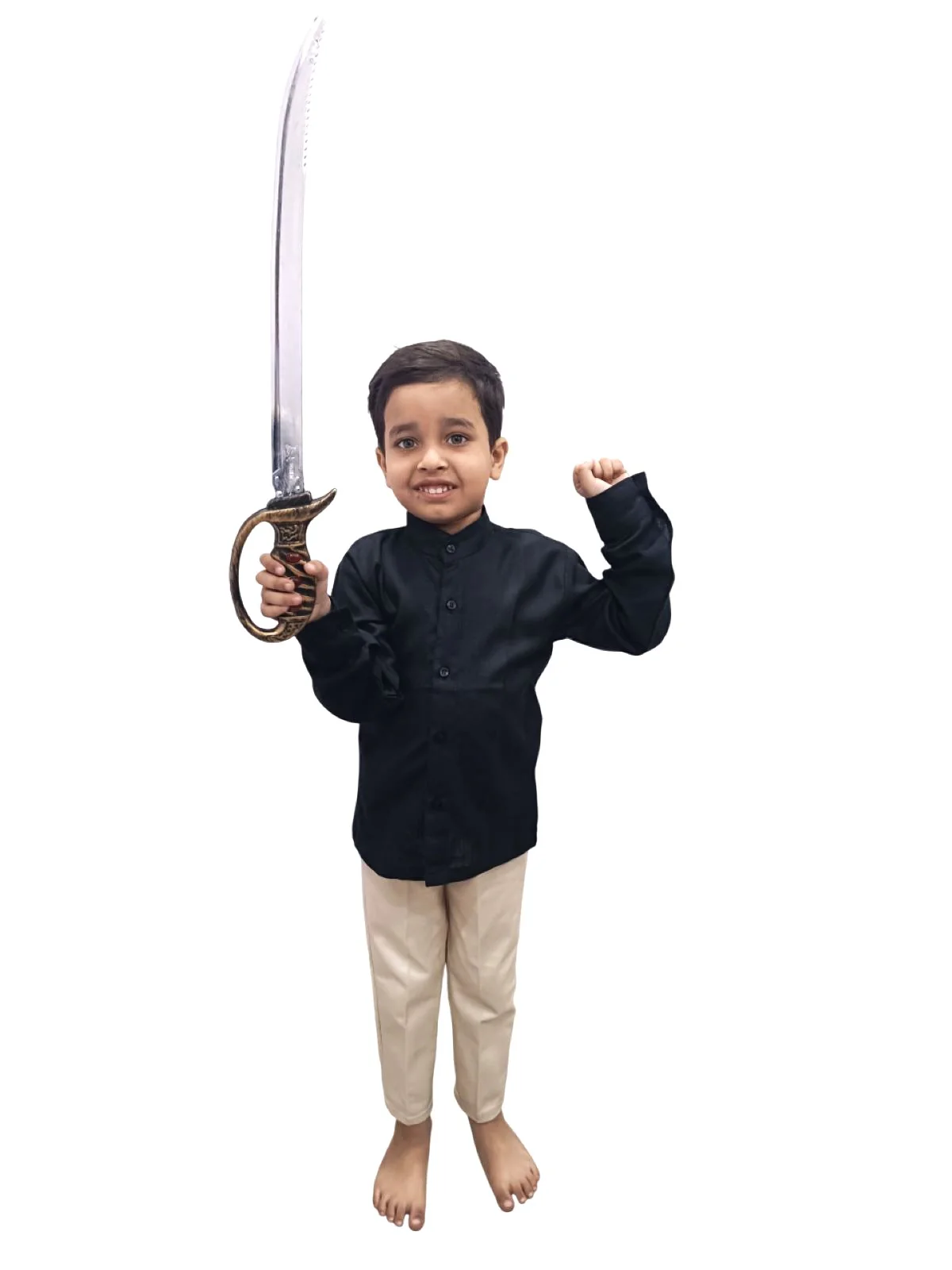 Sword Indian Talwar Plastic Toy Accessory for Kids and Adults Fancy Dress Costume - Image 3