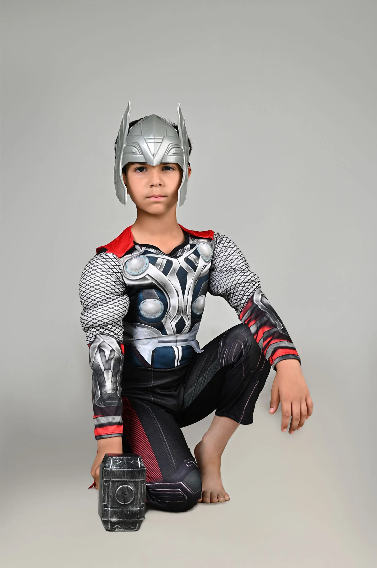 Thunder God Superhero Kids Fancy Dress Costume | Muscle Look | Imported - Image 6