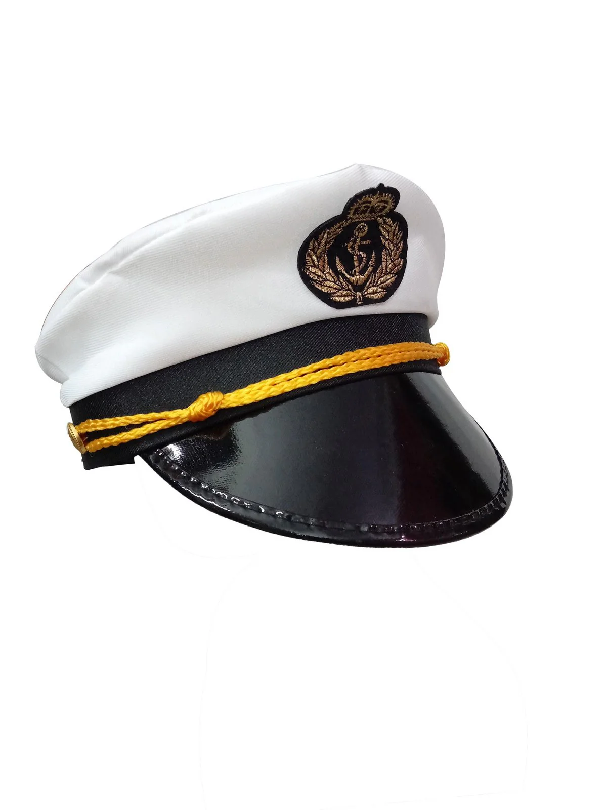 Buy White Navy Air Force Pilot Officer Cap Accessory for Boys Kids Adult Fancy Dress Costume - Image 9