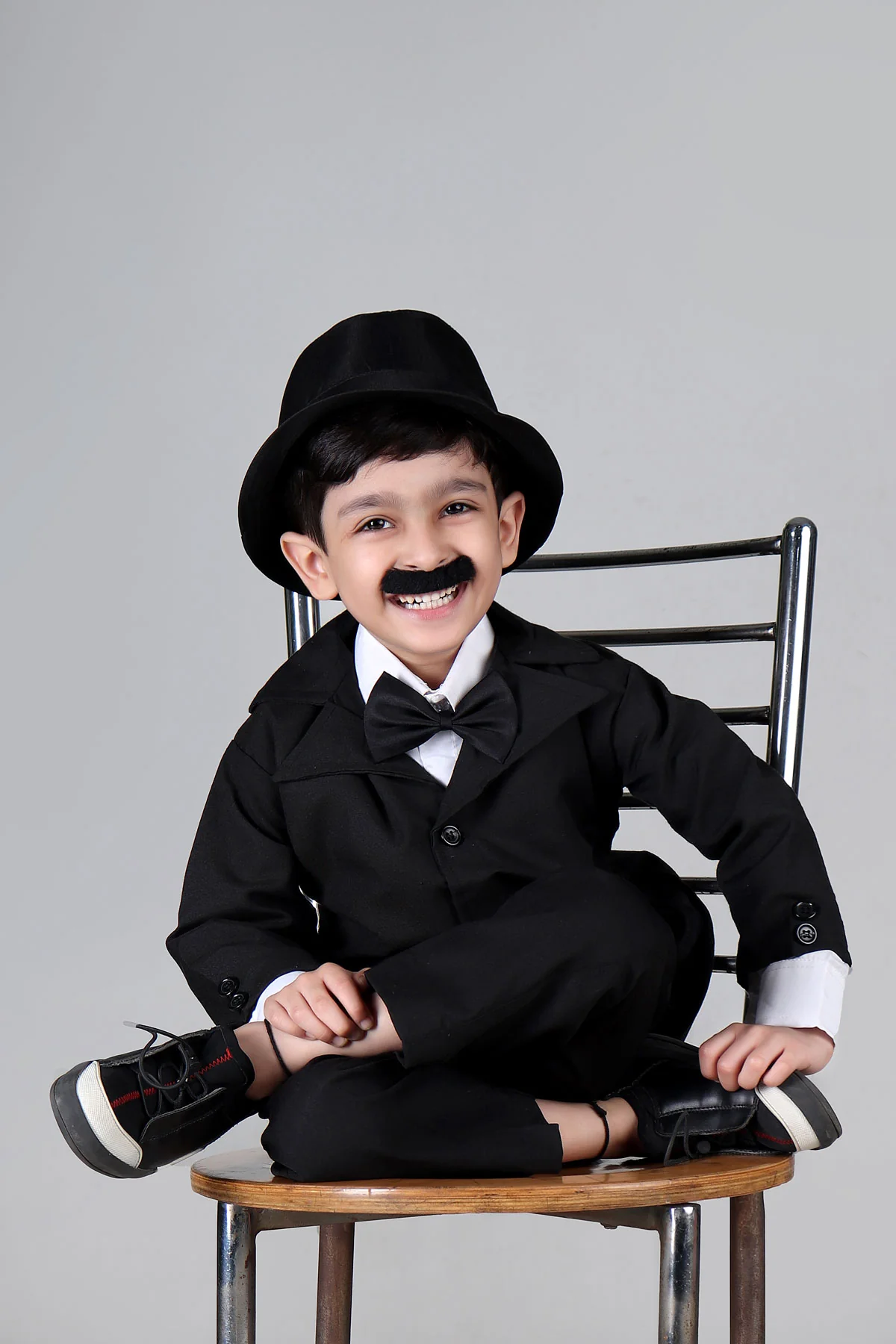 Charlie Chaplin Dress for Boys | Comic Character Fancy Dress Costume | Charlie Chaplin Costume for Kids - Image 8