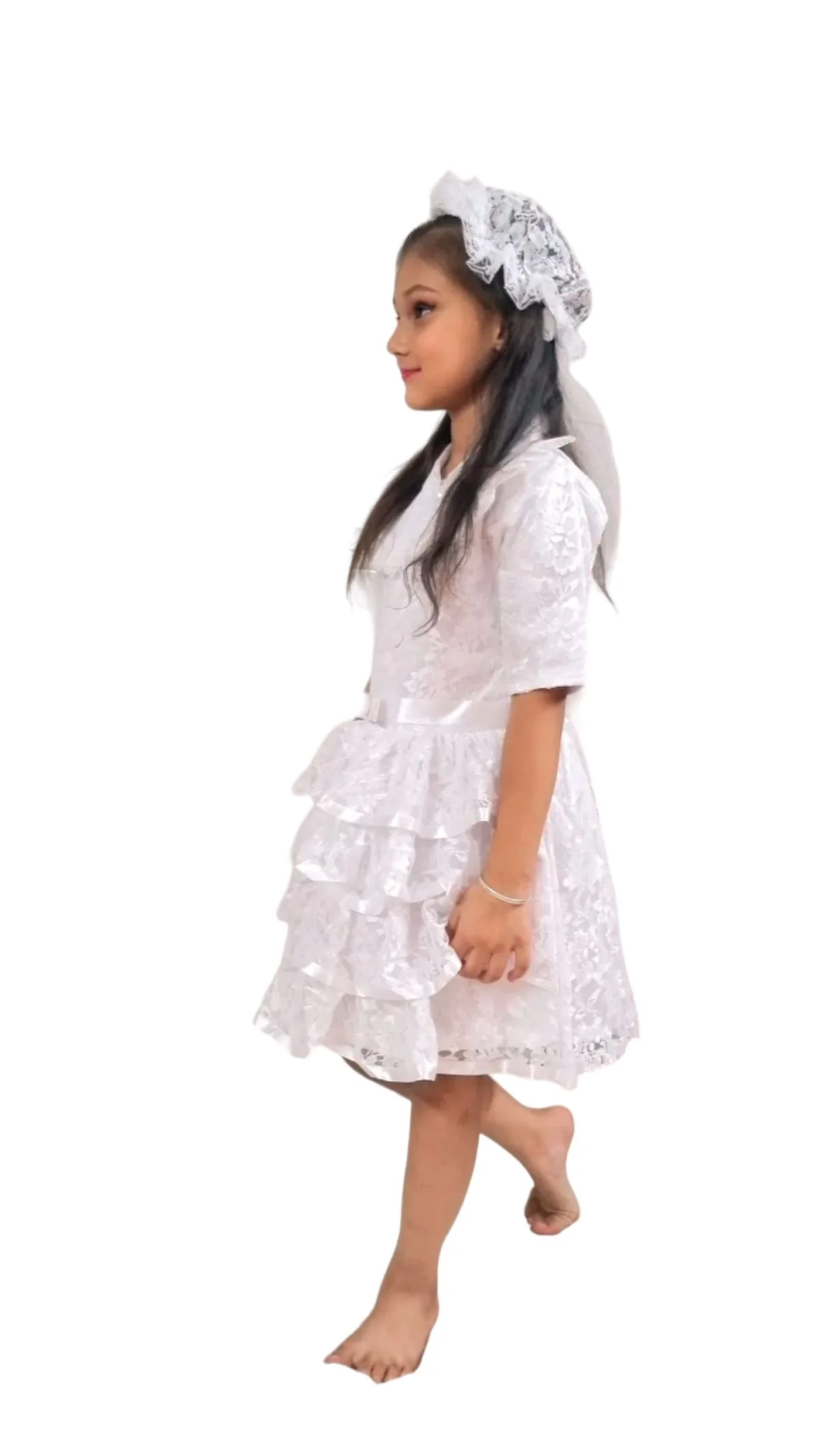 Christian Bride Girls and Kids Fancy Dress Costume - Image 4