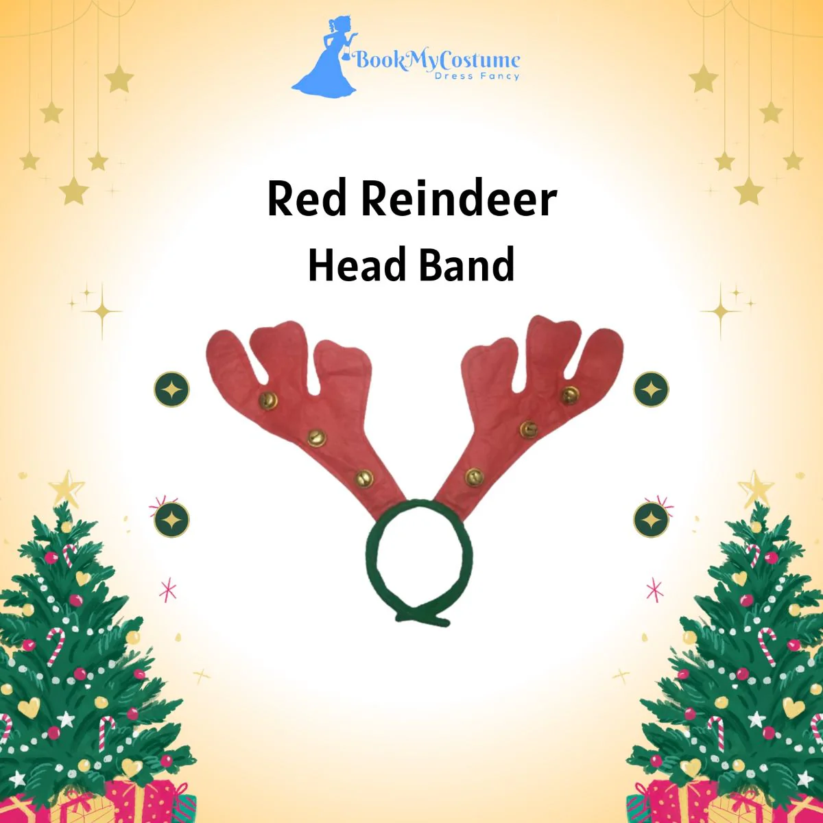 Christmas Red Reindeer Animal Antlers Head Band Kids Fancy Dress Costume Accessory - Image 11