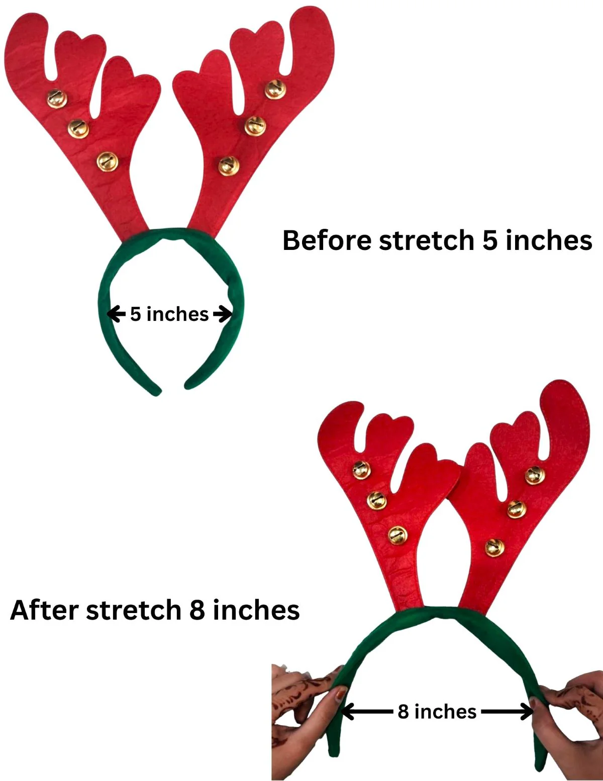 Christmas Red Reindeer Animal Antlers Head Band Kids Fancy Dress Costume Accessory - Image 7