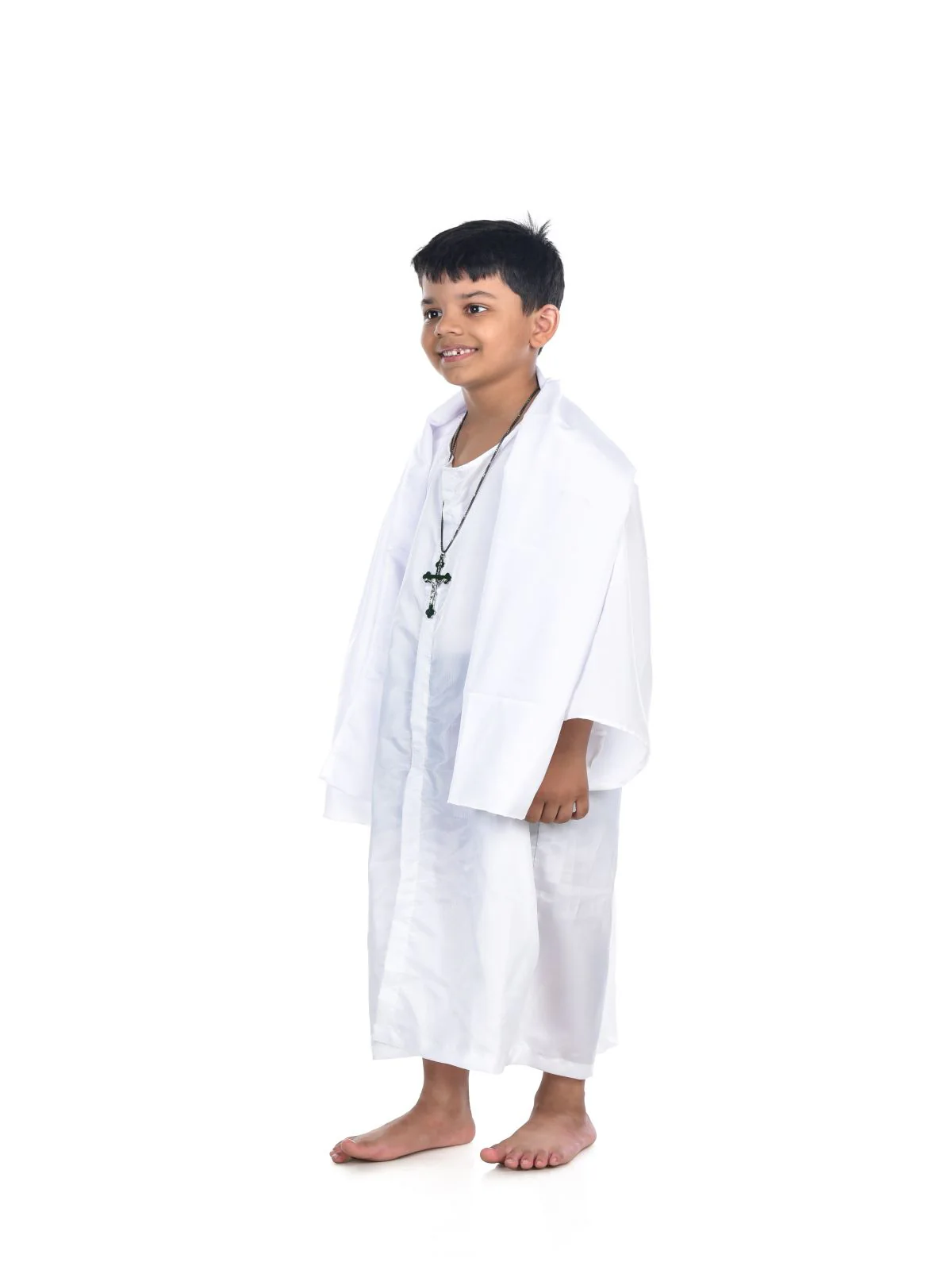 Christian Church Padri Father Priest Kids Fancy Dress Costume - Image 5