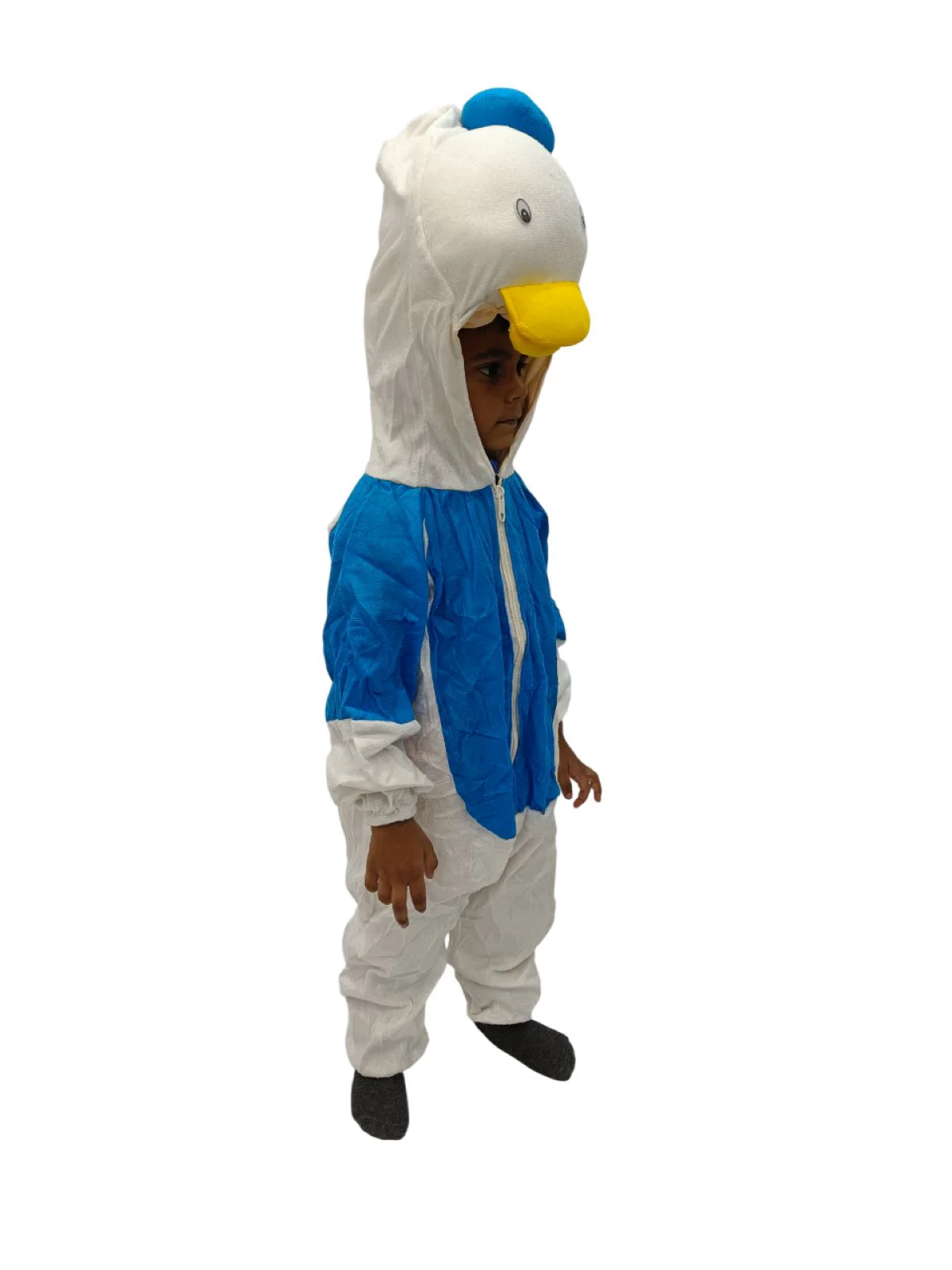 Comical Sailor Duck Cartoon Kids Fancy Dress Costume | Blue & White - Image 2