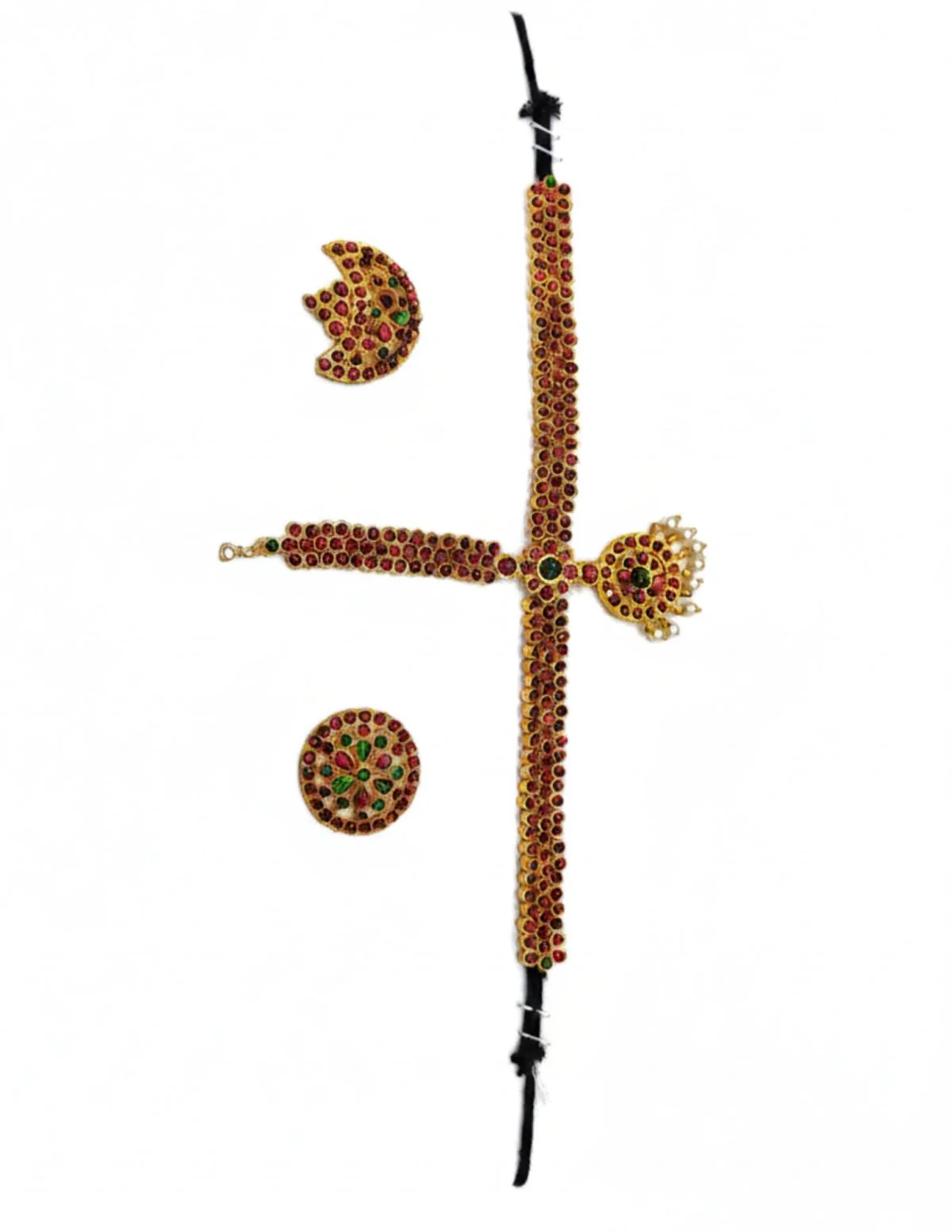 Complete Heavy Jewellery 10 Pcs Set Accessory for Girls Kids & Adult Fancy Dress Costume - Image 7