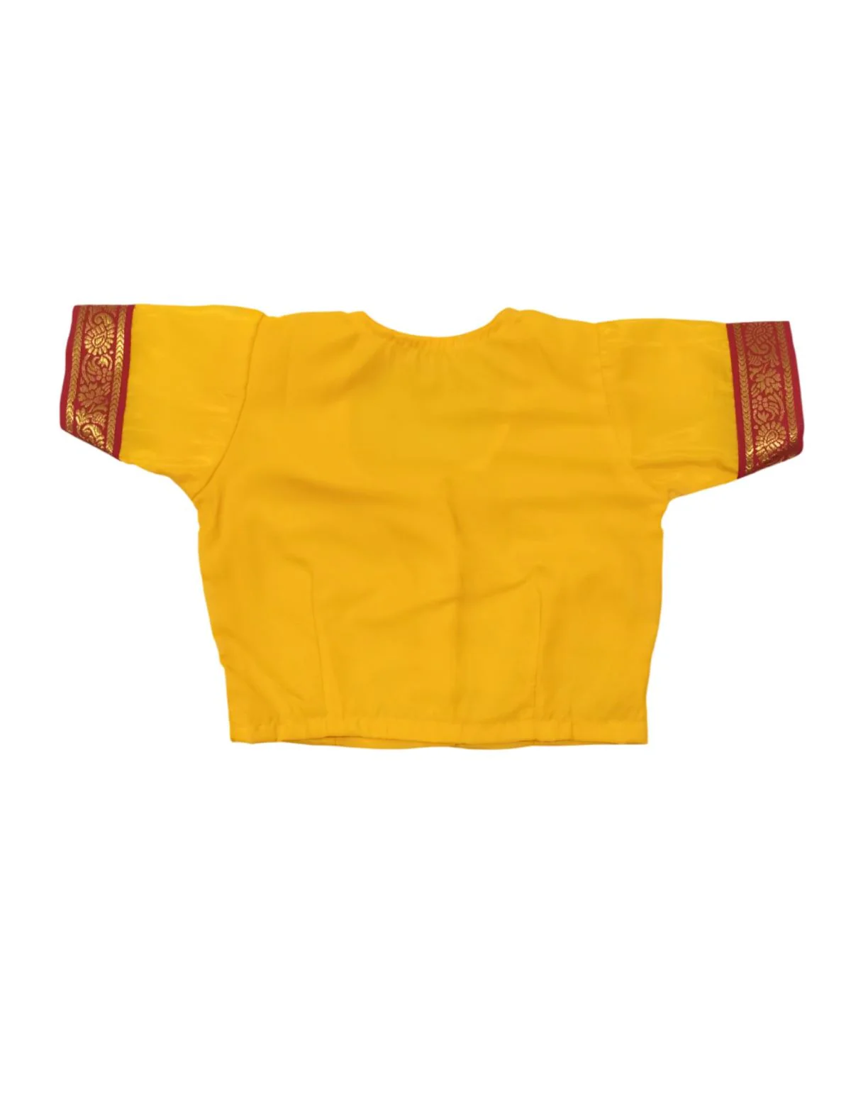 Devaki Yellow Saree Janmashtami Girls Fancy Dress Costume - Image 8