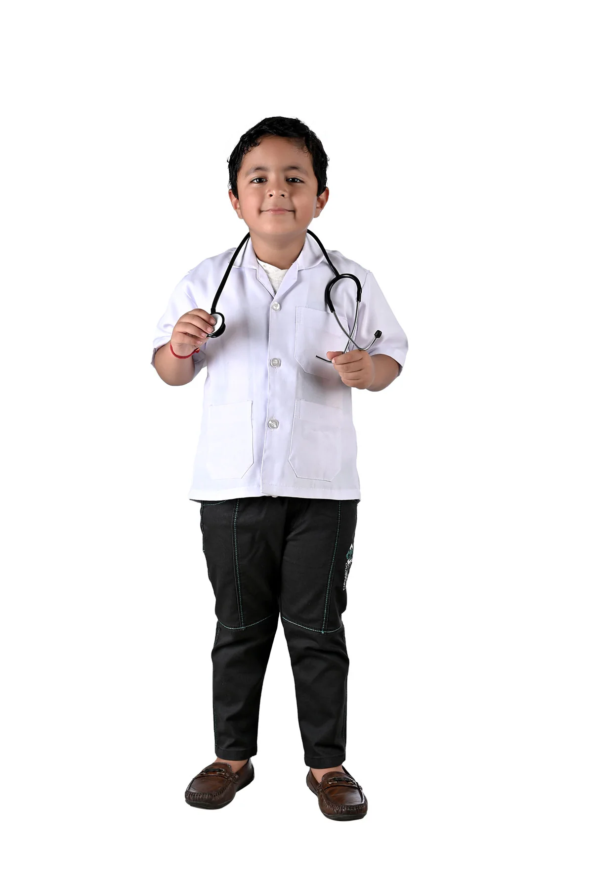Doctor Physician White Coat with Stethoscope Medical Professional Community Helper Kids Fancy Dress Costume