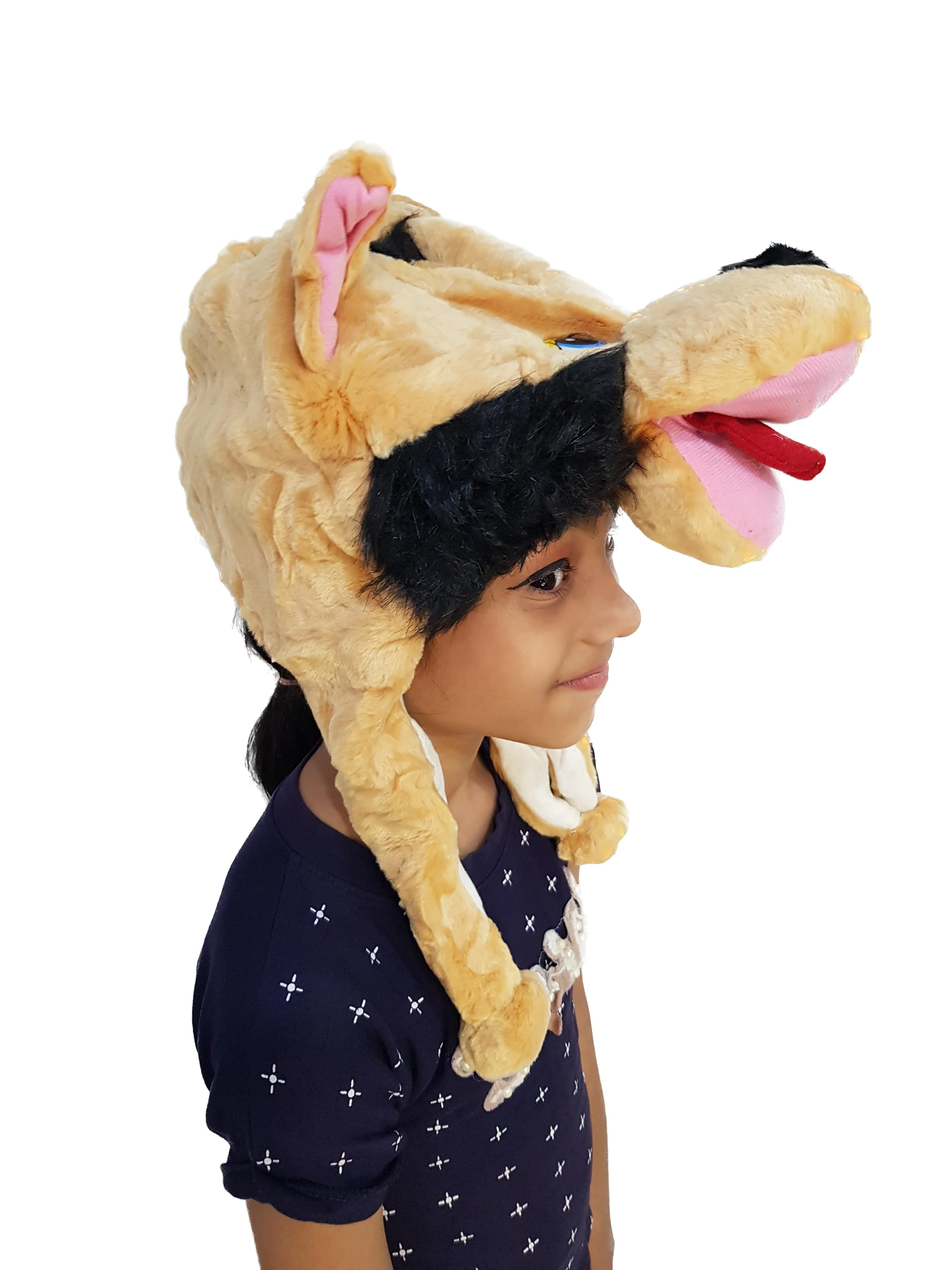 Brown Dog Animal Hoodie Kids & Adults Fancy Dress Costume Accessory - Image 2