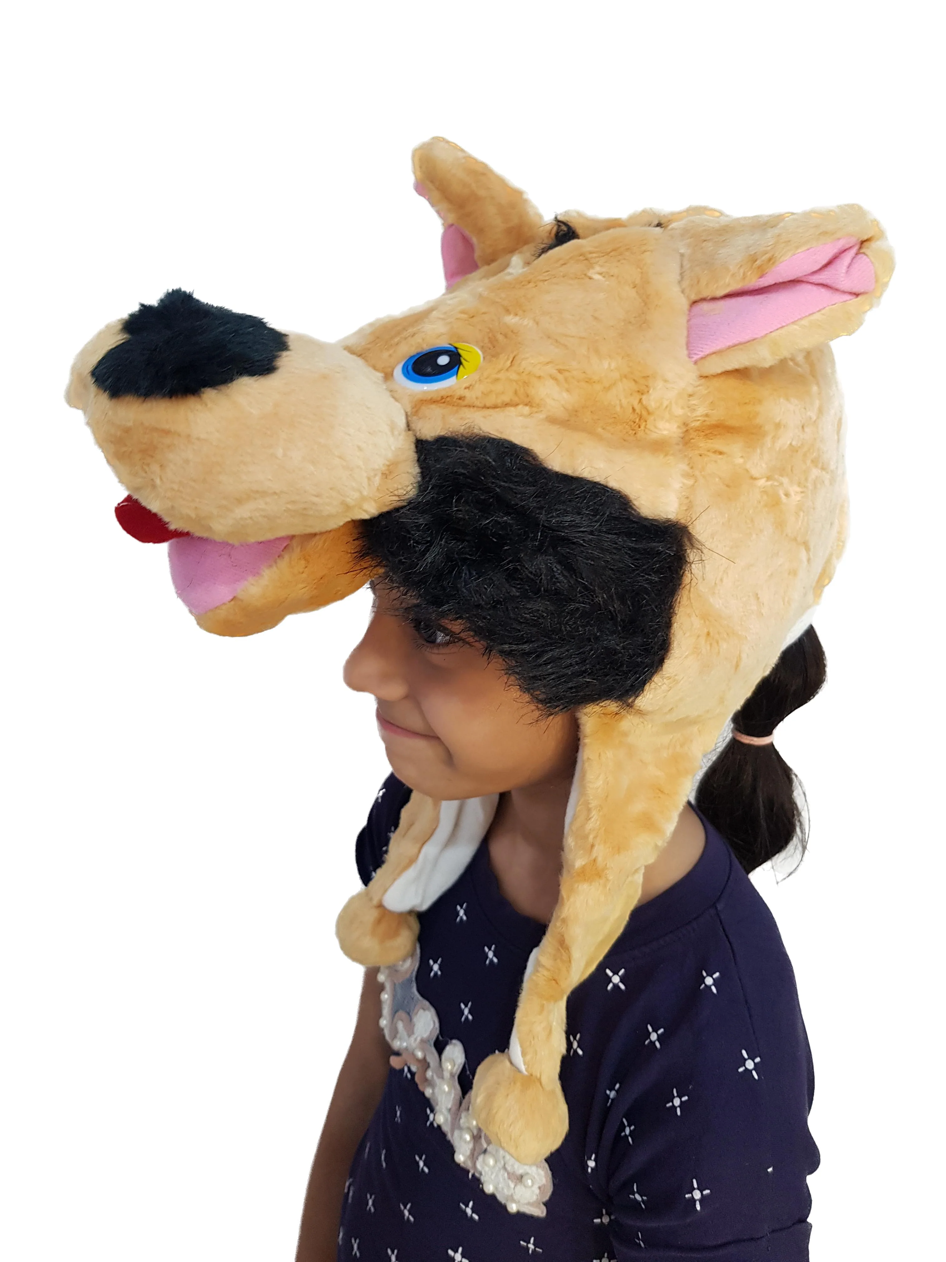 Brown Dog Animal Hoodie Kids & Adults Fancy Dress Costume Accessory - Image 3