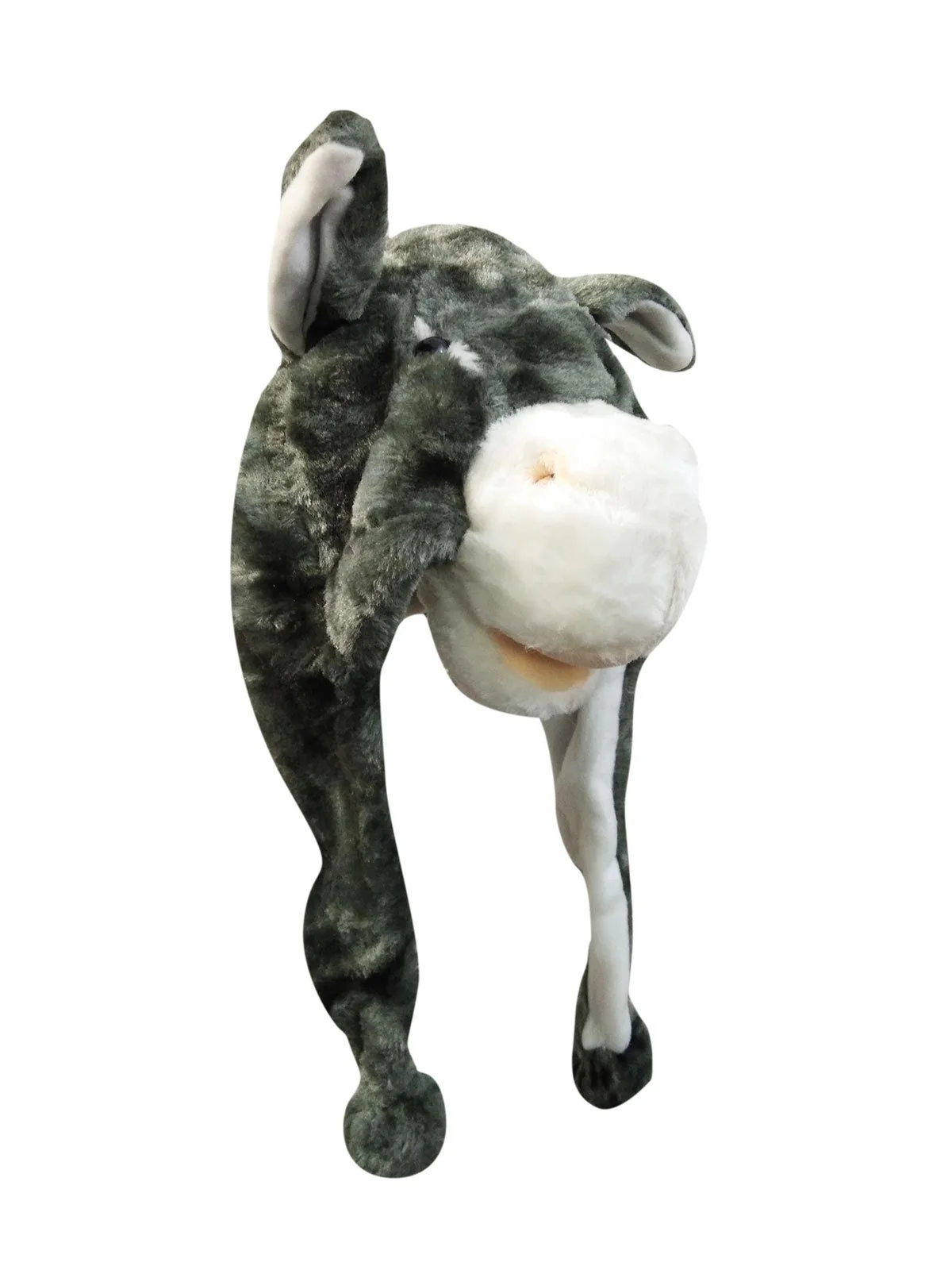 Donkey Animal Hoodie Kids & Adults Fancy Dress Costume Accessory - Image 2