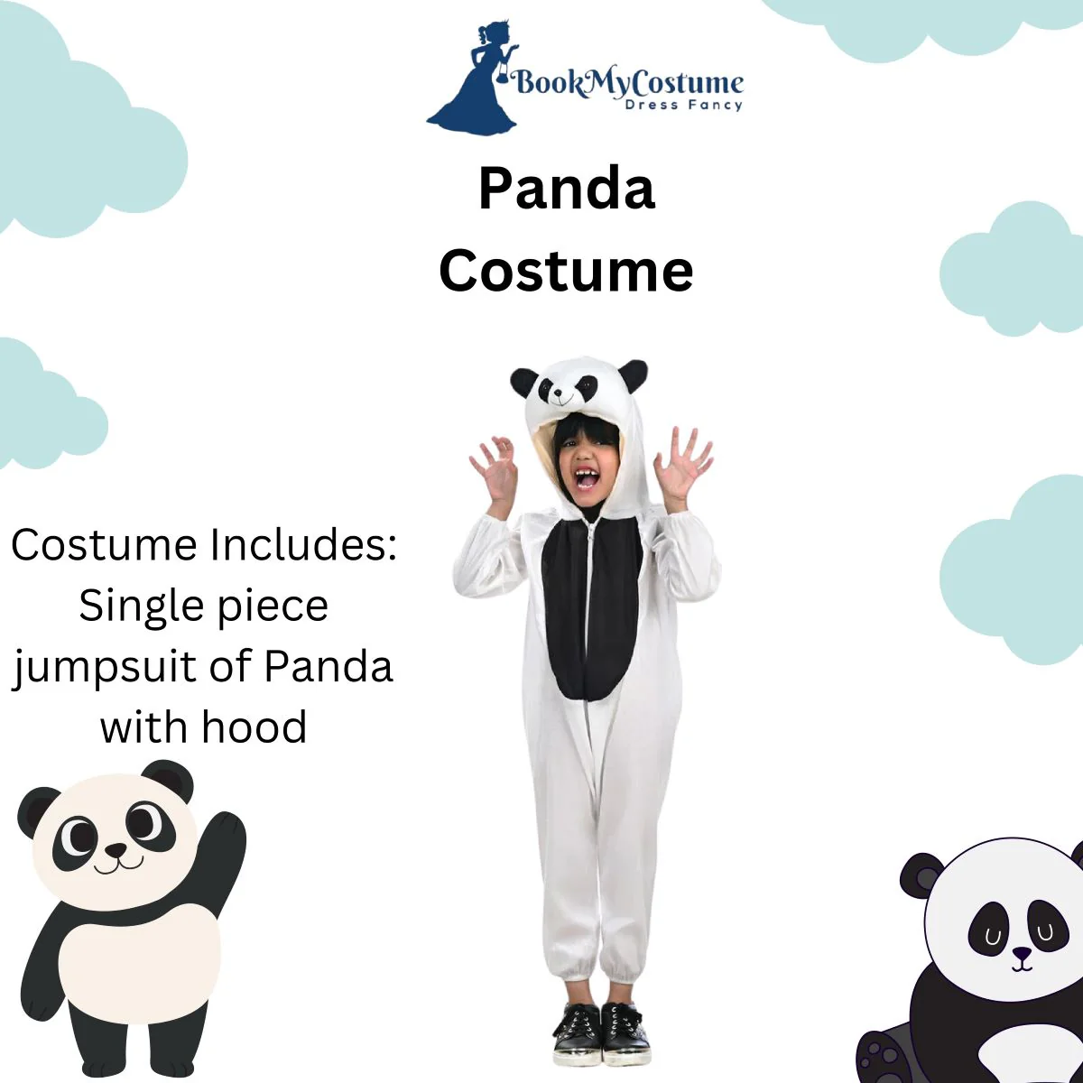 Panda Dragon Warrior Cartoon Movie Character Kids Fancy Dress Costume - Image 4
