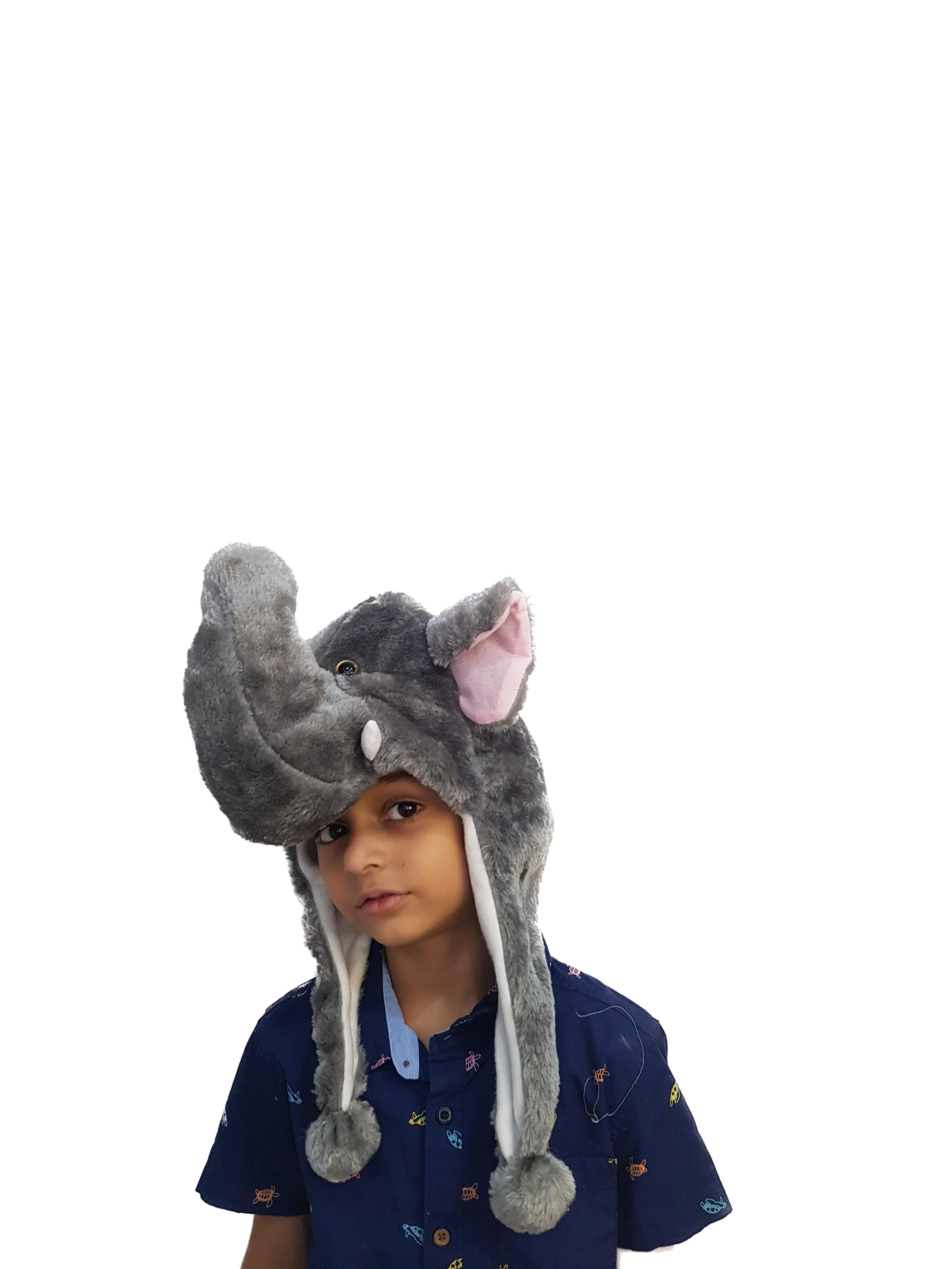 Elephant Animal Hoodie Kids & Adults Fancy Dress Costume Accessory - Image 2