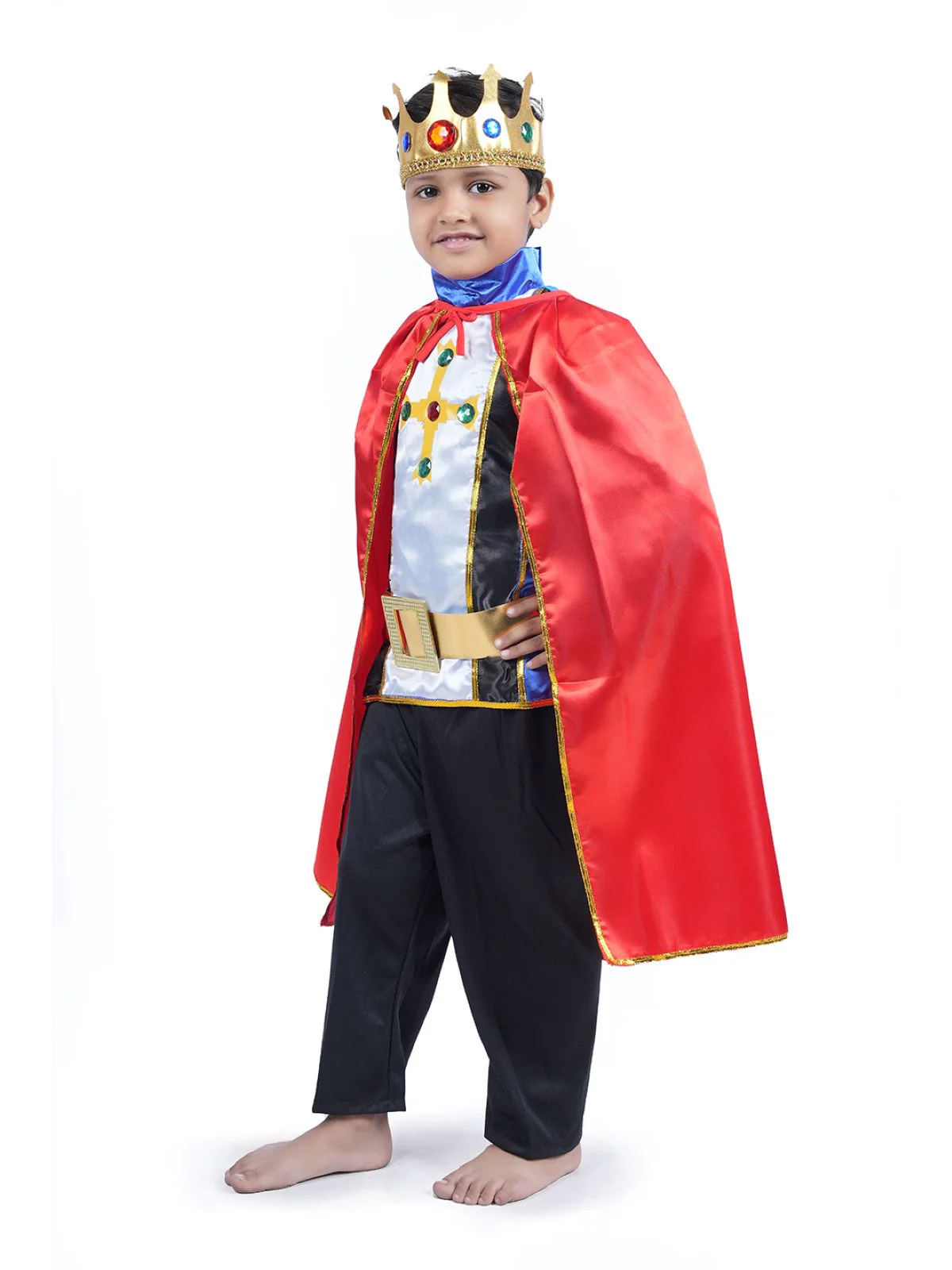 Fairytale Prince Charming King Kids Fancy Dress Costume | Halloween Theme | Imported - Image 4
