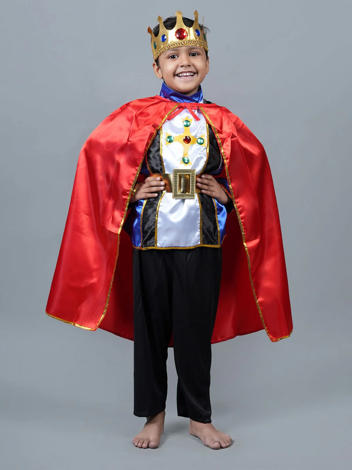 Fairytale Prince Charming King Kids Fancy Dress Costume | Halloween Theme | Imported - Image 5