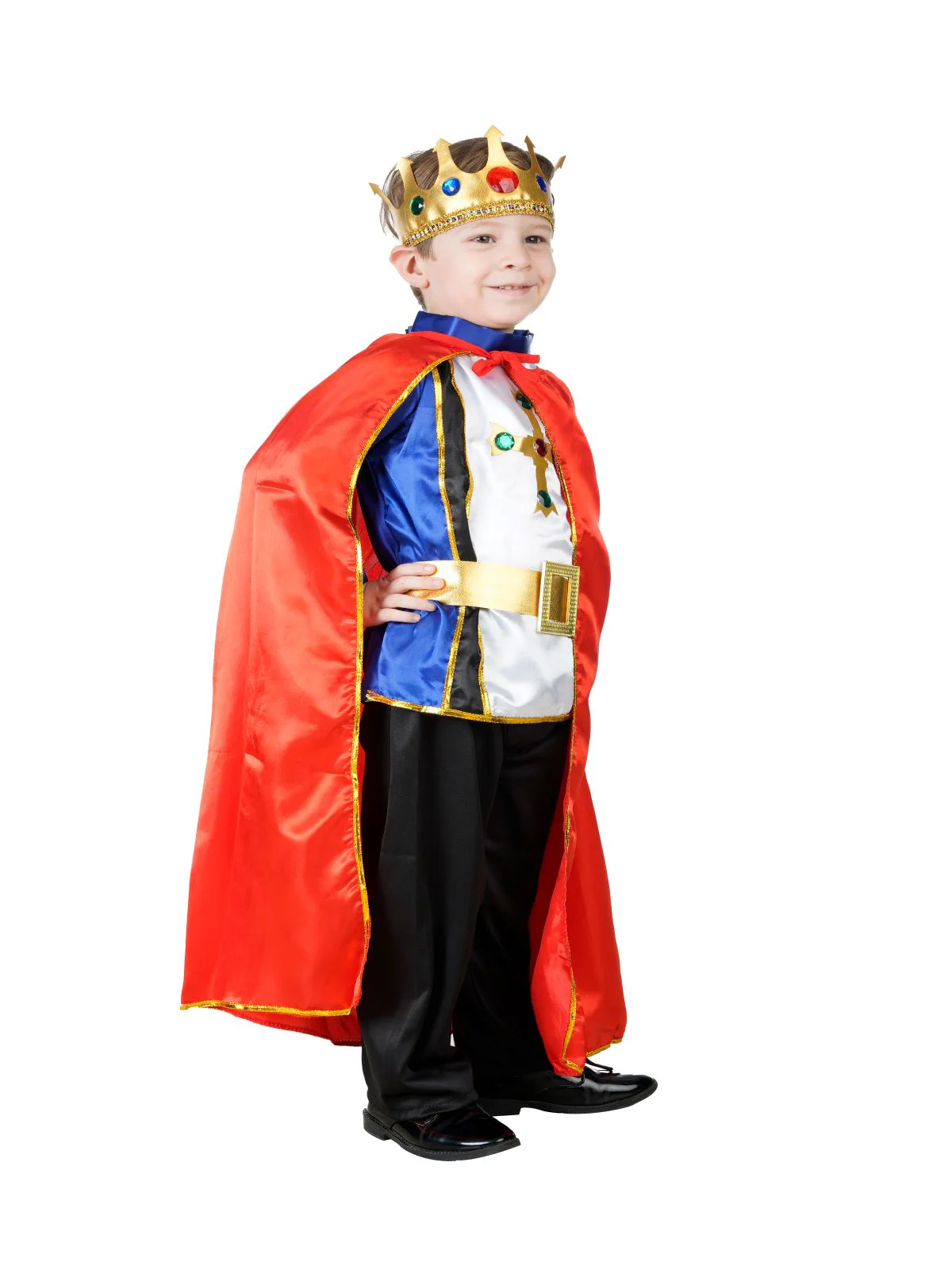 Fairytale Prince Charming with King Scepter Combo Kids Fancy Dress Costume | Halloween Theme | Imported - Image 2