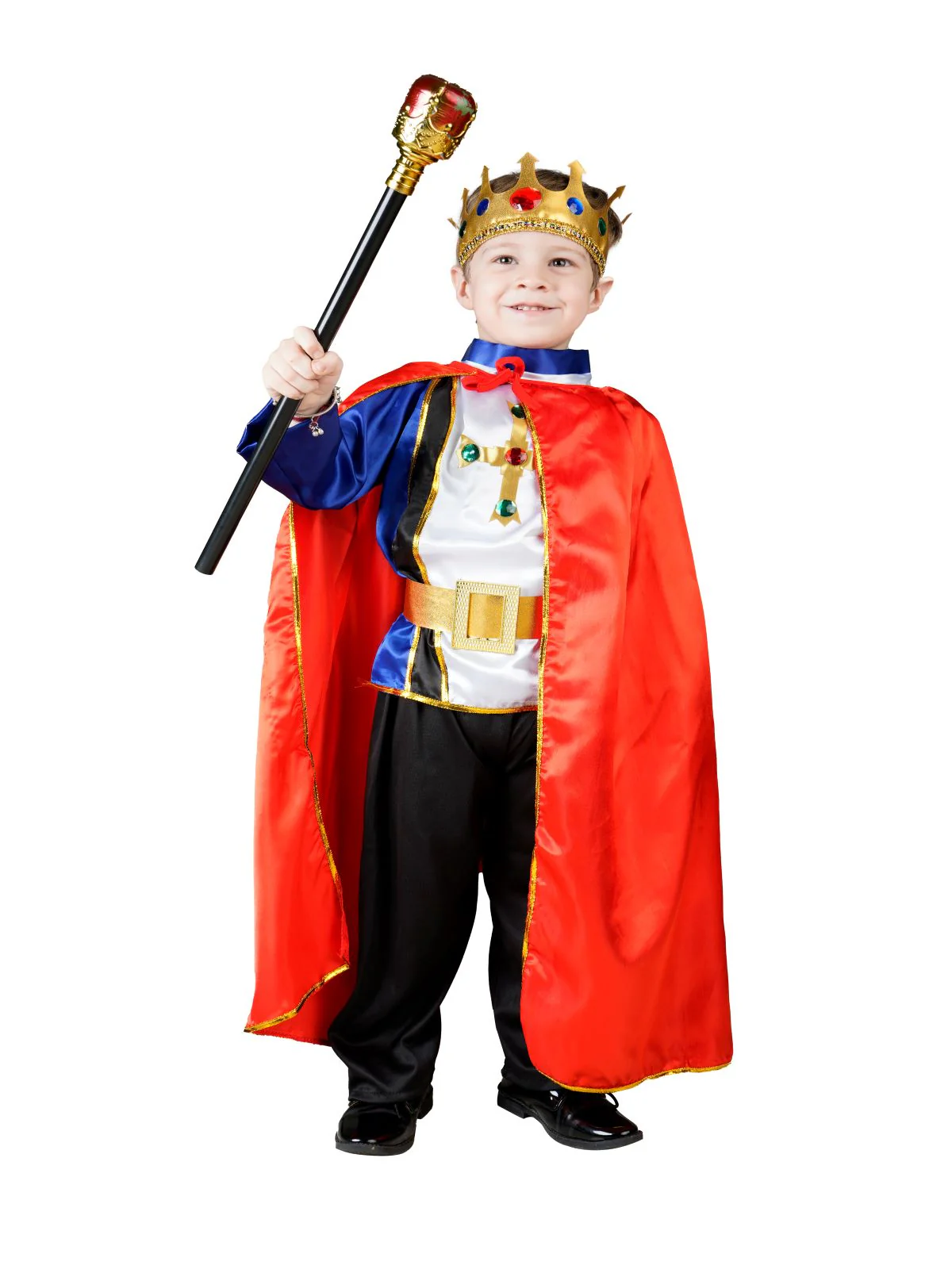 Fairytale Prince Charming with King Scepter Combo Kids Fancy Dress Costume | Halloween Theme | Imported - Image 6