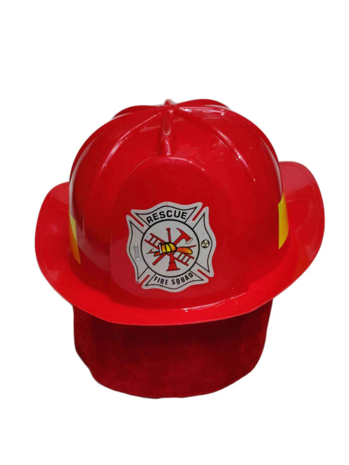 Fireman Fire Fighter Rescue Helmet Community Helper Kids Fancy Dress Accessory - Image 3