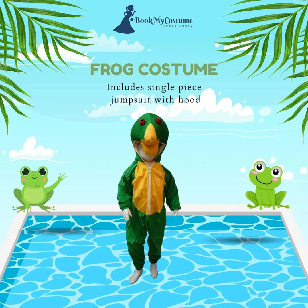 Frog Aquatic Animal Kids Fancy Dress Costume - Image 8