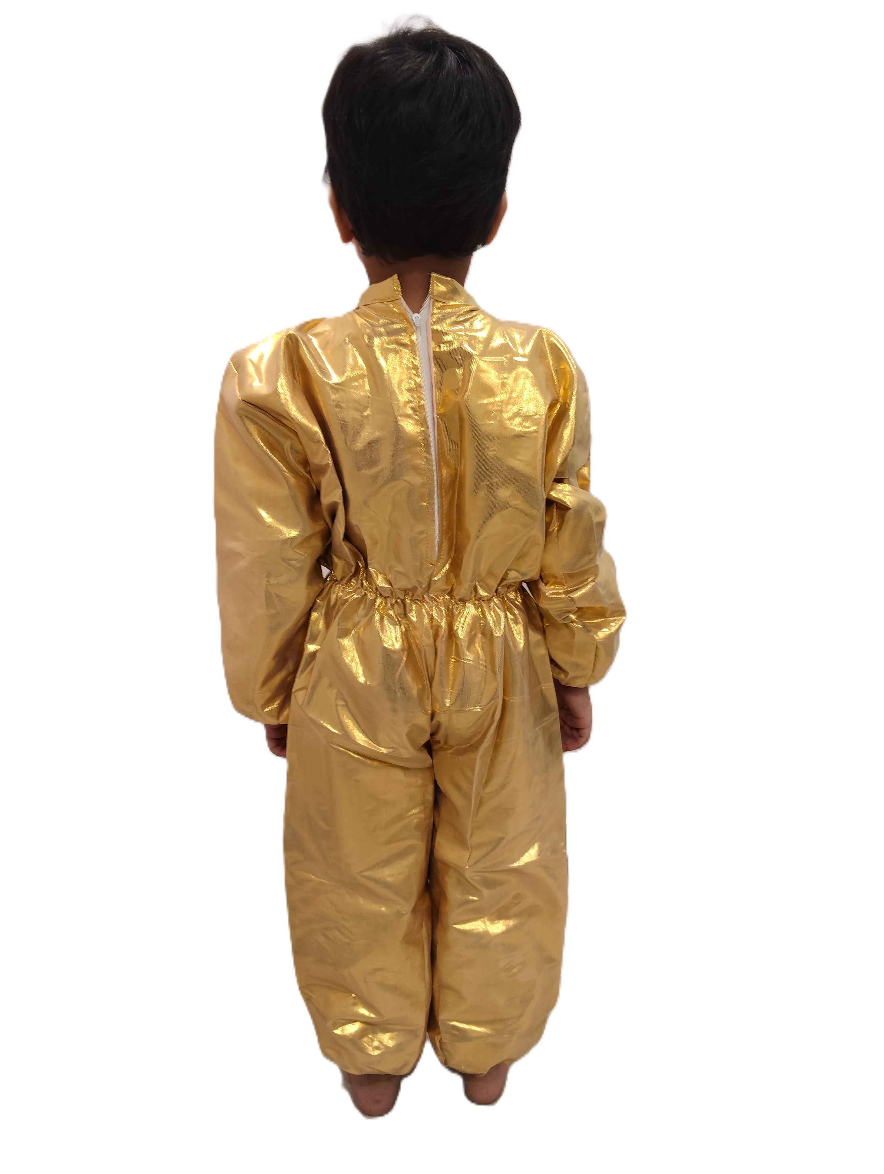 Golden Jumpsuit Fancy Dress Costume - Image 4