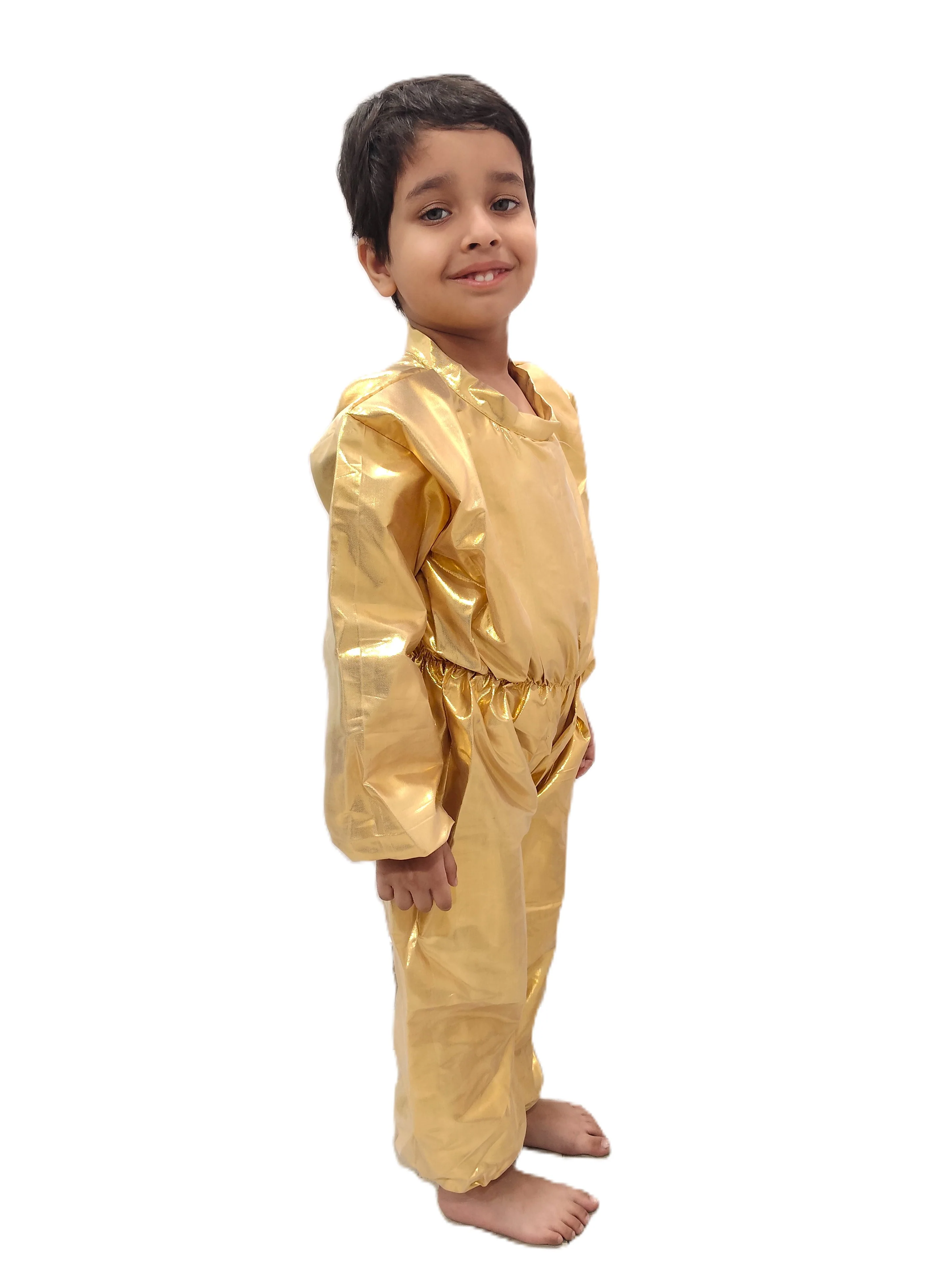Golden Jumpsuit Fancy Dress Costume - Image 5