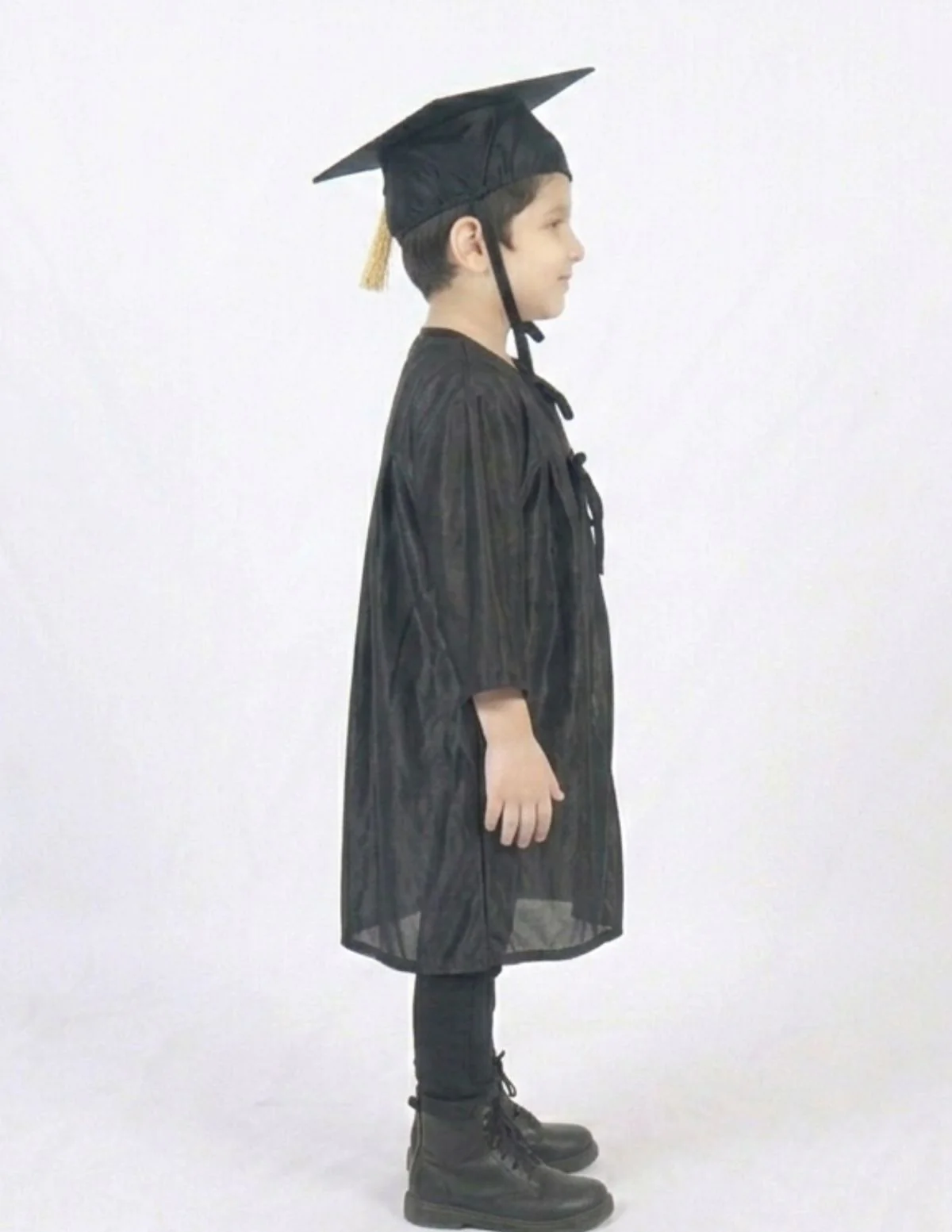 Black Graduate Convocation Degree Graduation Day Gown & Cap Kids & Adults Fancy Dress Costume - Image 5