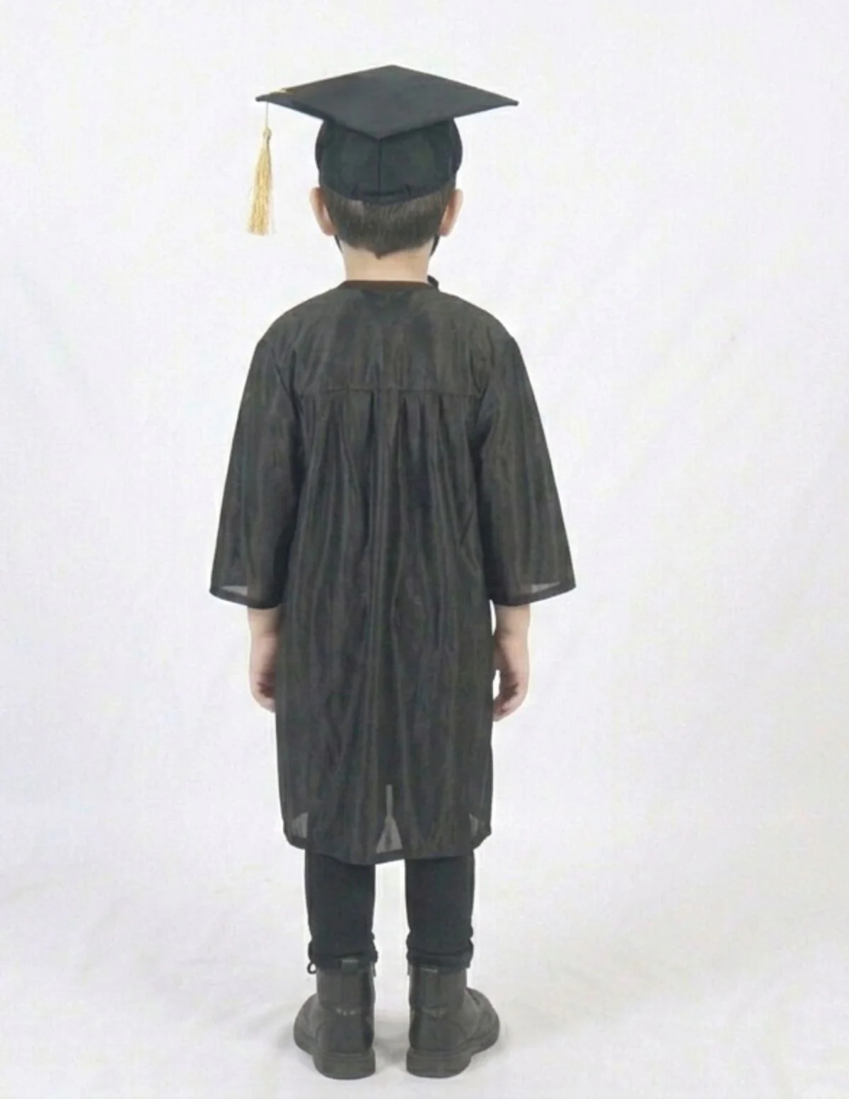 Black Graduate Convocation Degree Graduation Day Gown & Cap Kids & Adults Fancy Dress Costume - Image 6