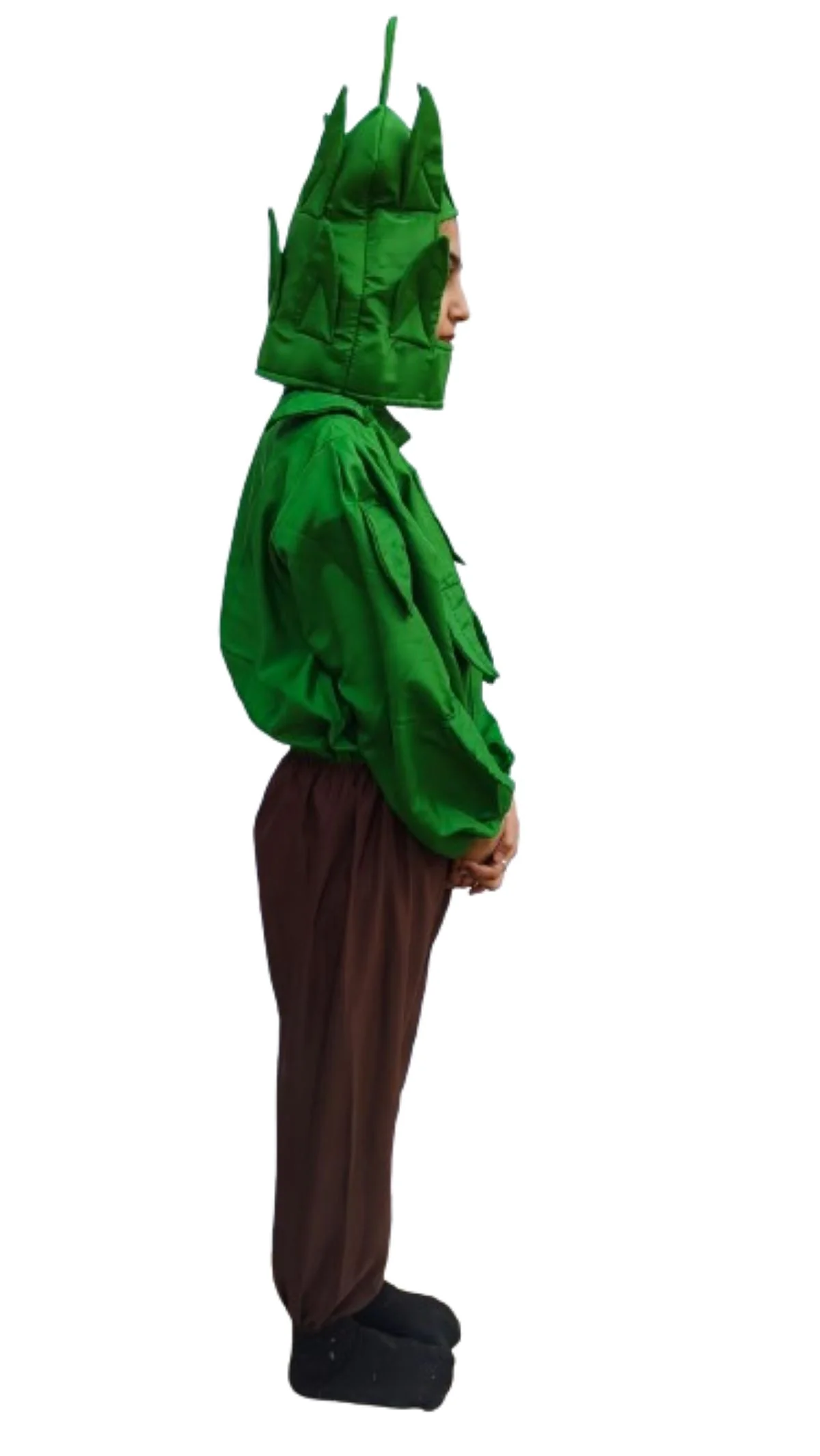 Green and Brown Tree Kids Fancy Dress Costume - Image 3