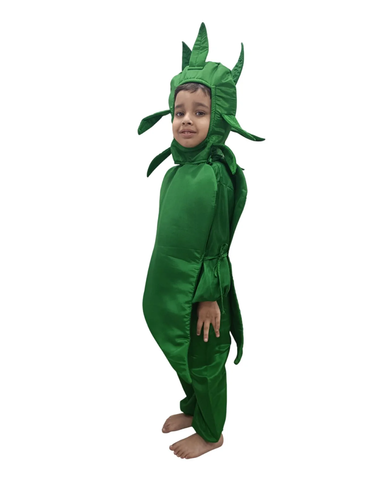 Green Chilli Hari Mirch Vegetable Kids Fancy Dress Costume - Image 4