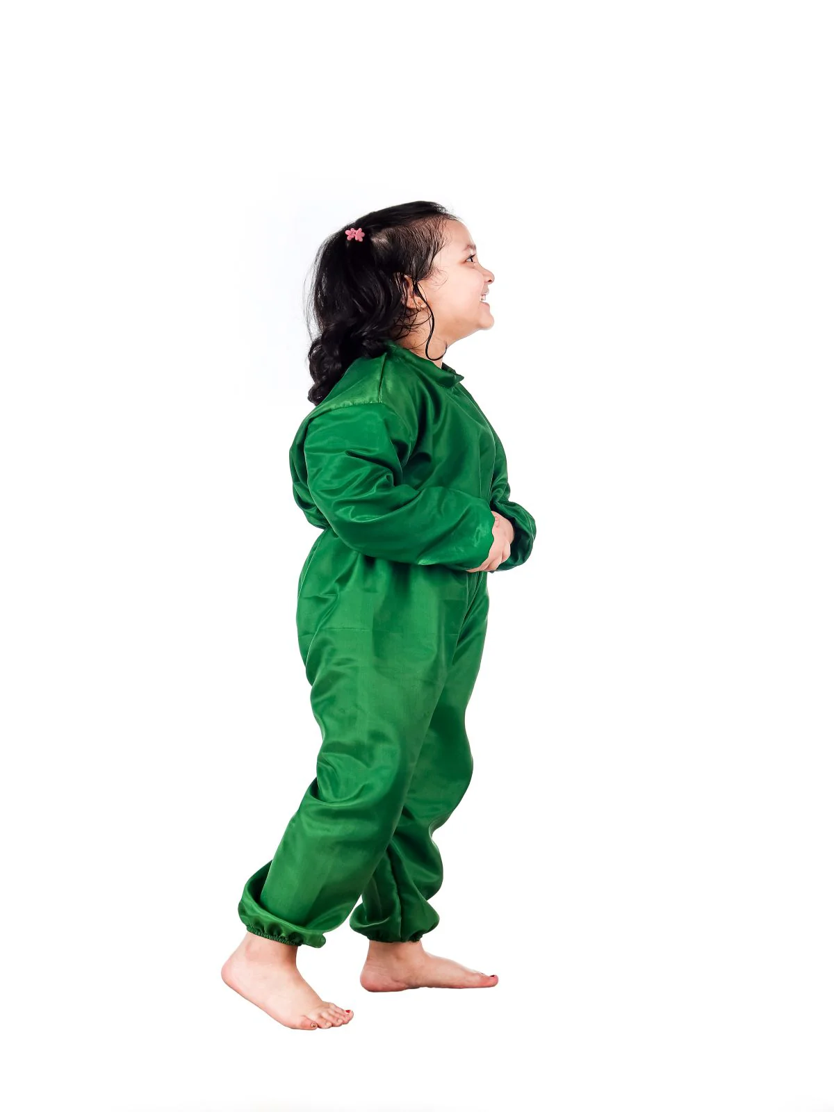 Green Jumpsuit Plant Kids & Adult Fancy Dress Costume - Image 3